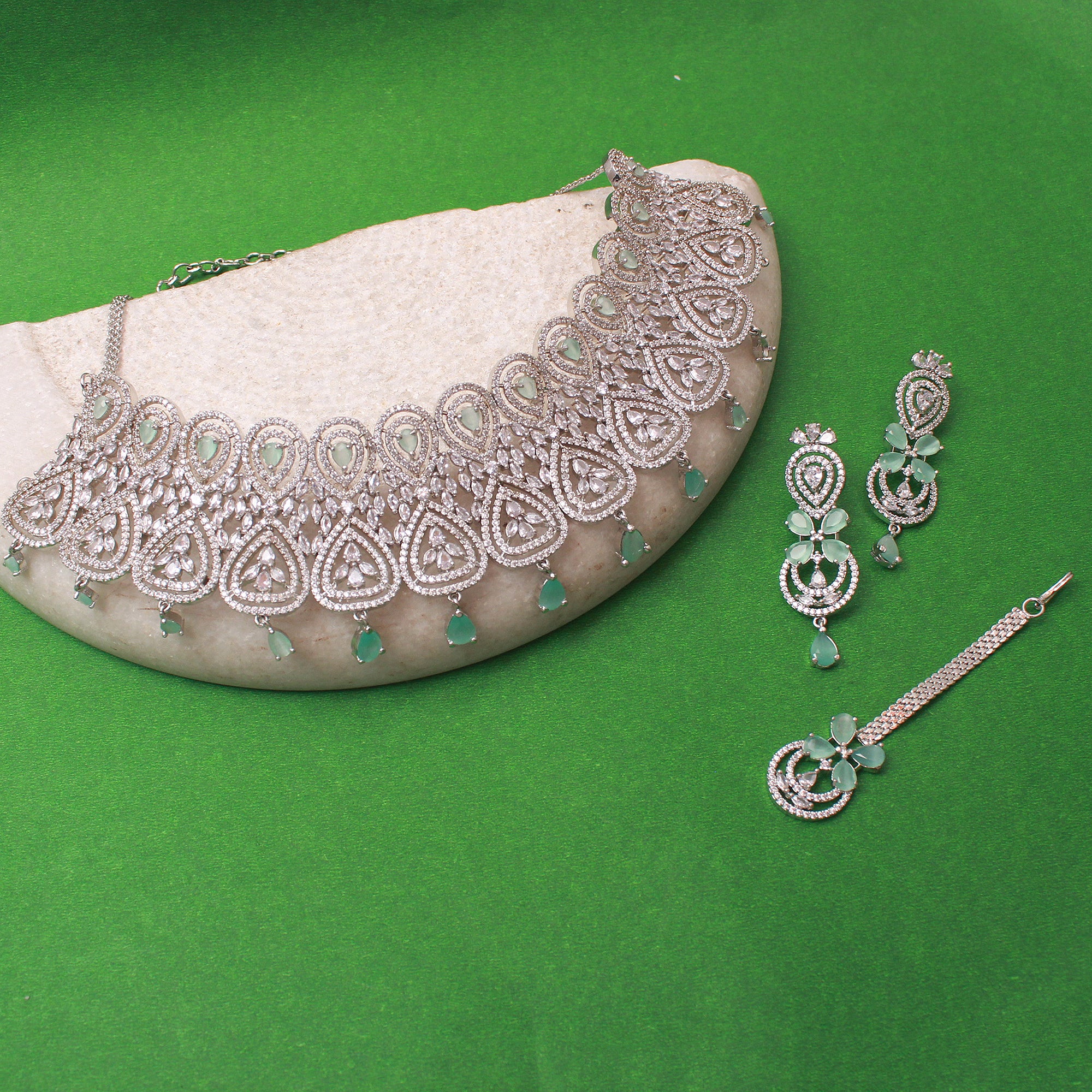 Hazel CZ Designer Choker Set