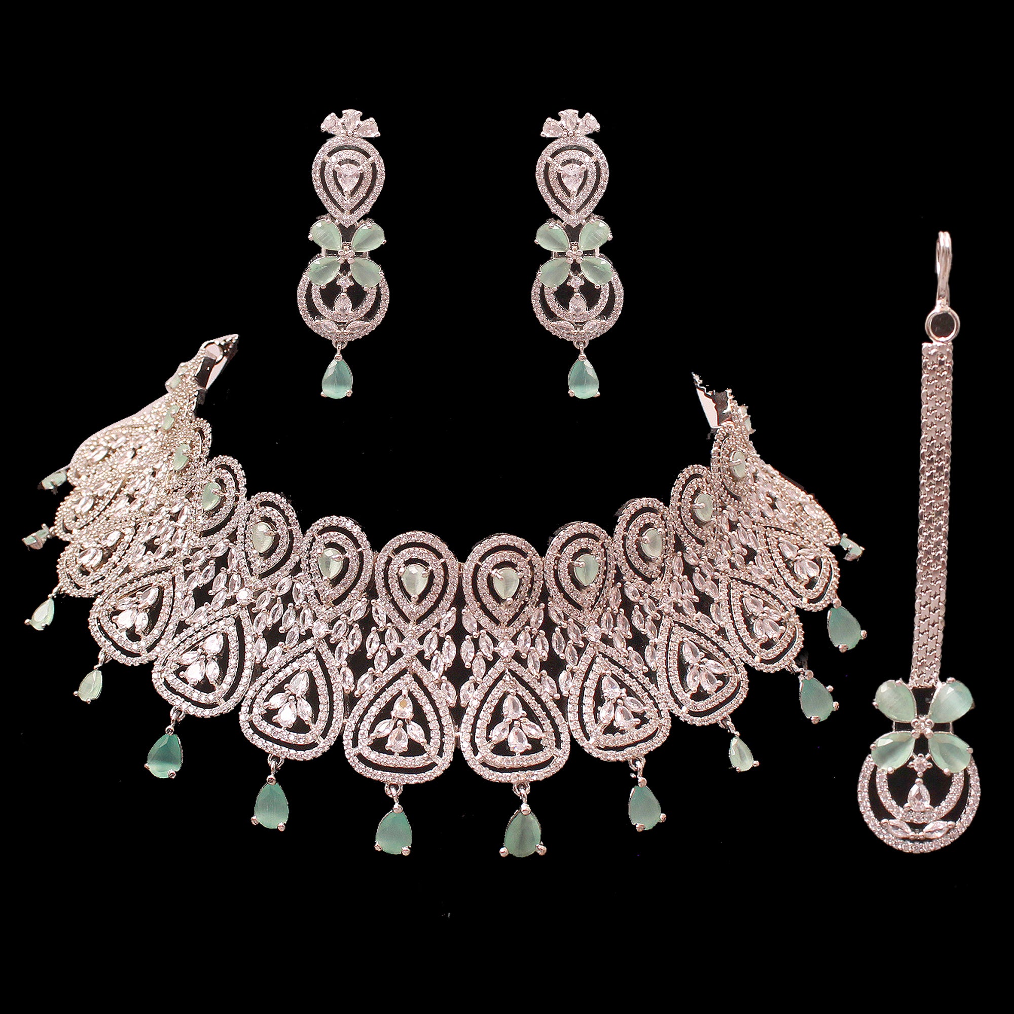 Hazel CZ Designer Choker Set