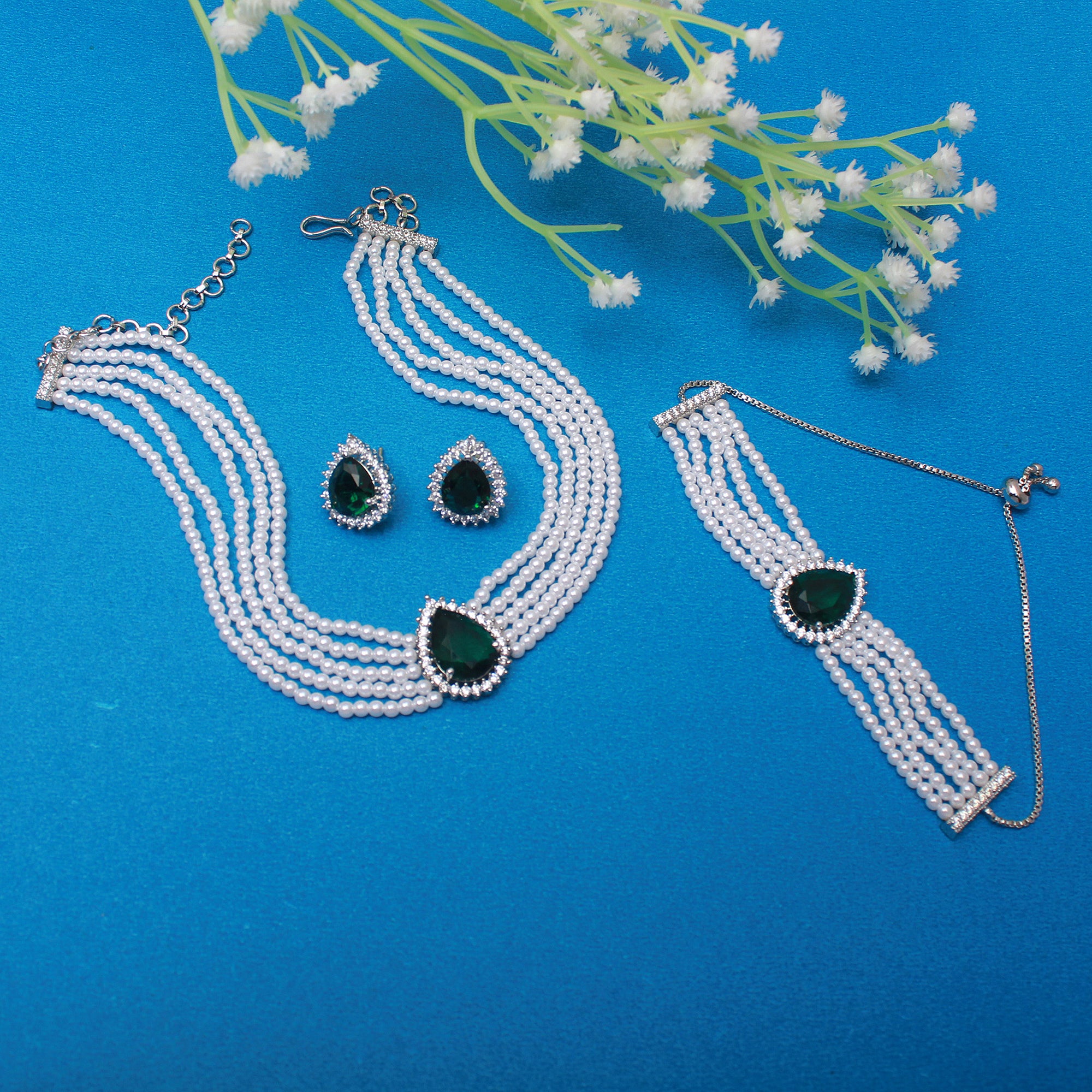 Lavie Emerald Green Pearl Combo Set