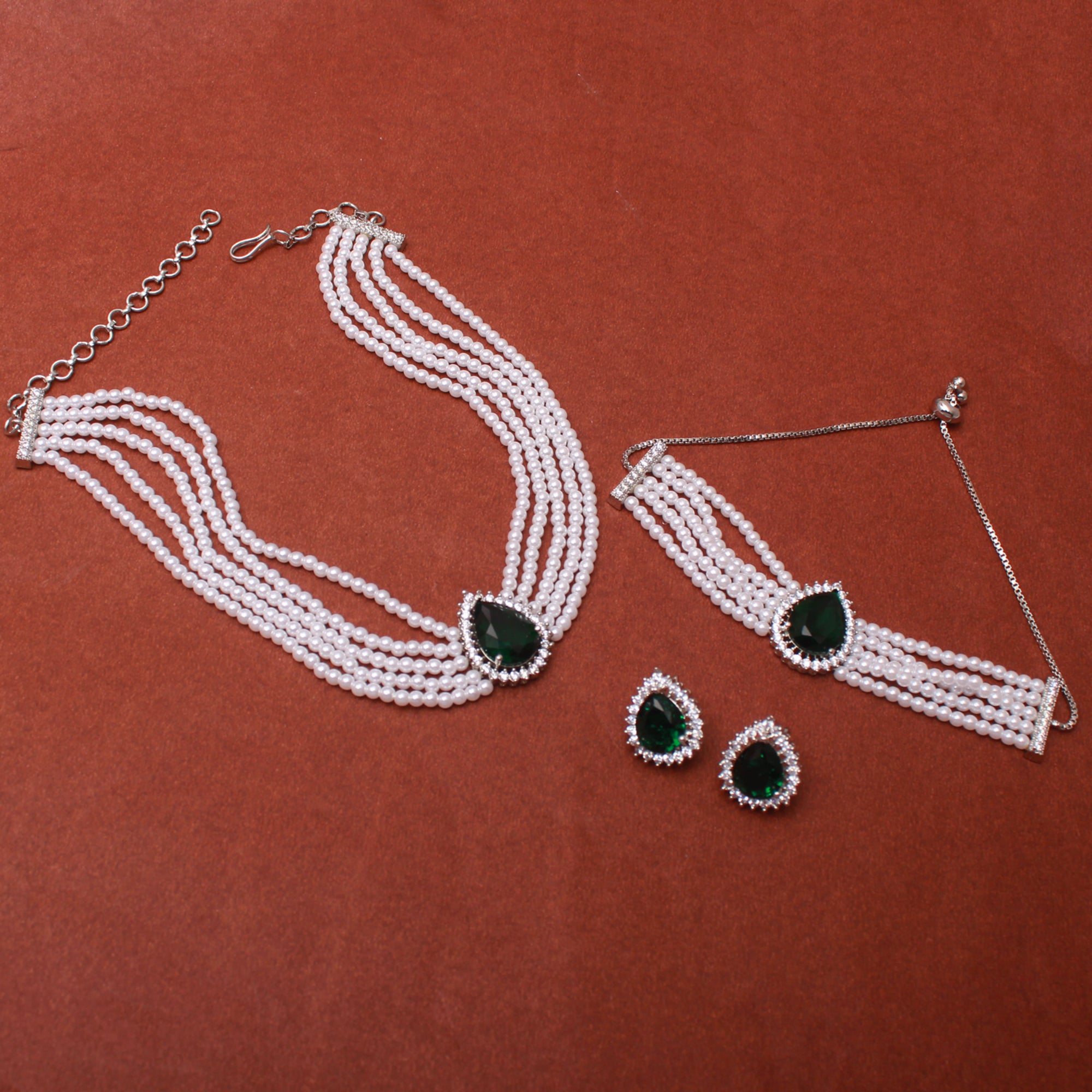 Lavie Emerald Green Pearl Combo Set