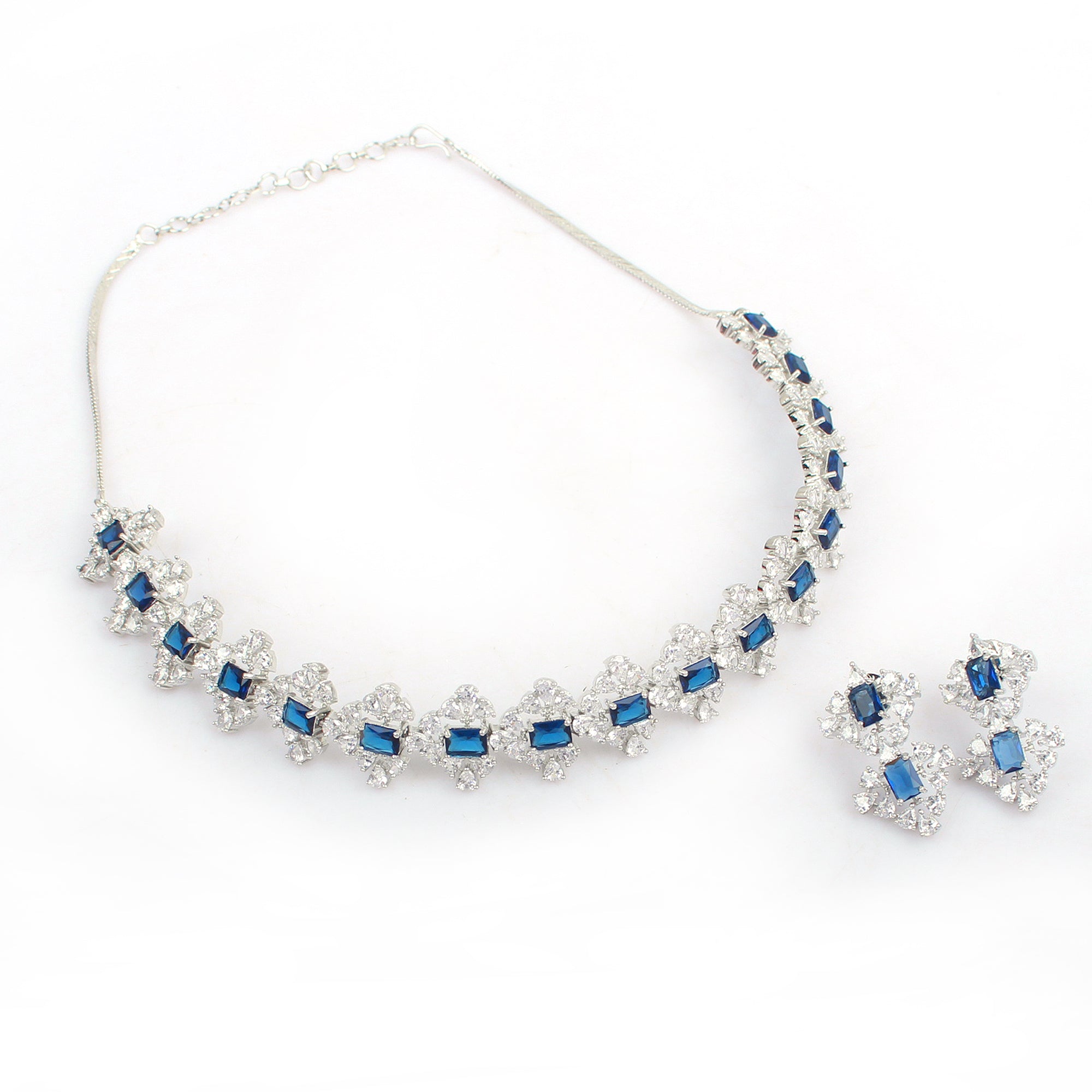 Dorothy Sapphire Blue Designer Choker Set