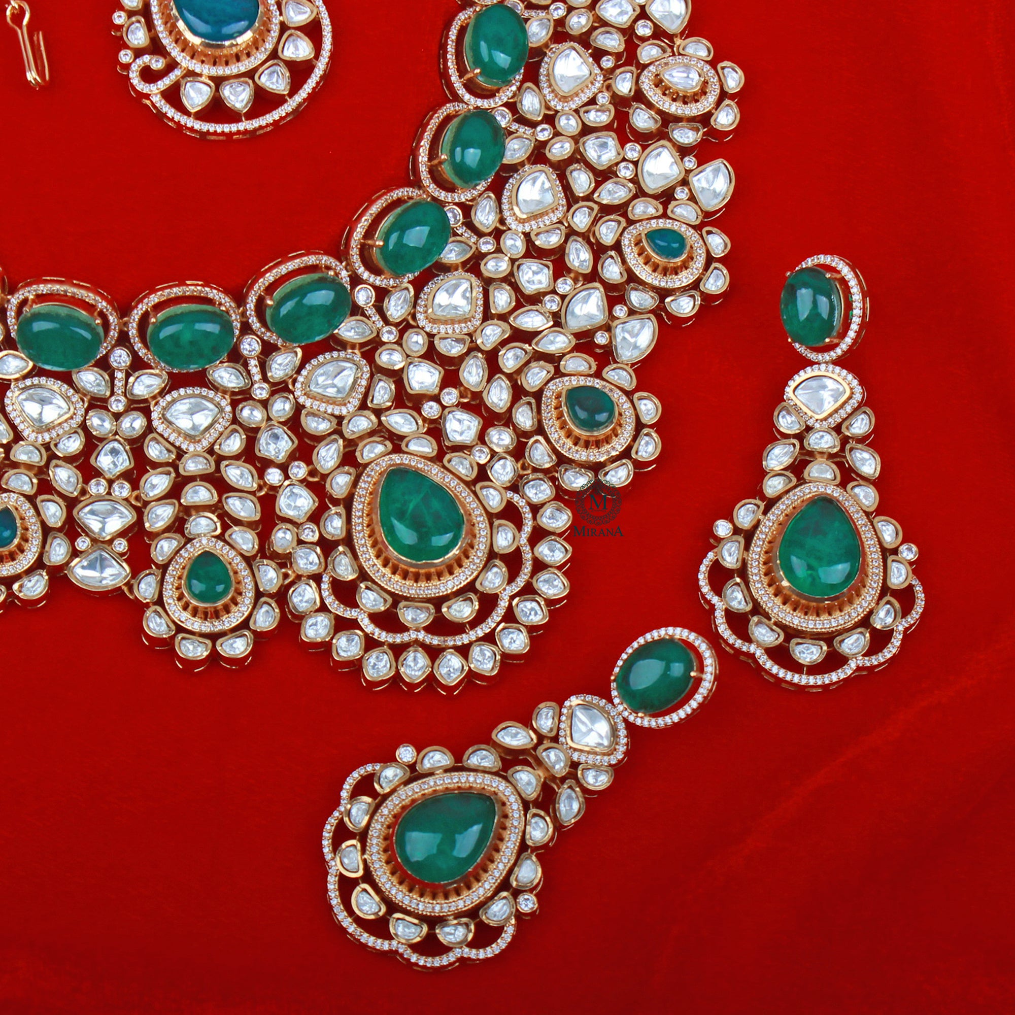 Padmini Moissanite Polki Bridal Choker Set