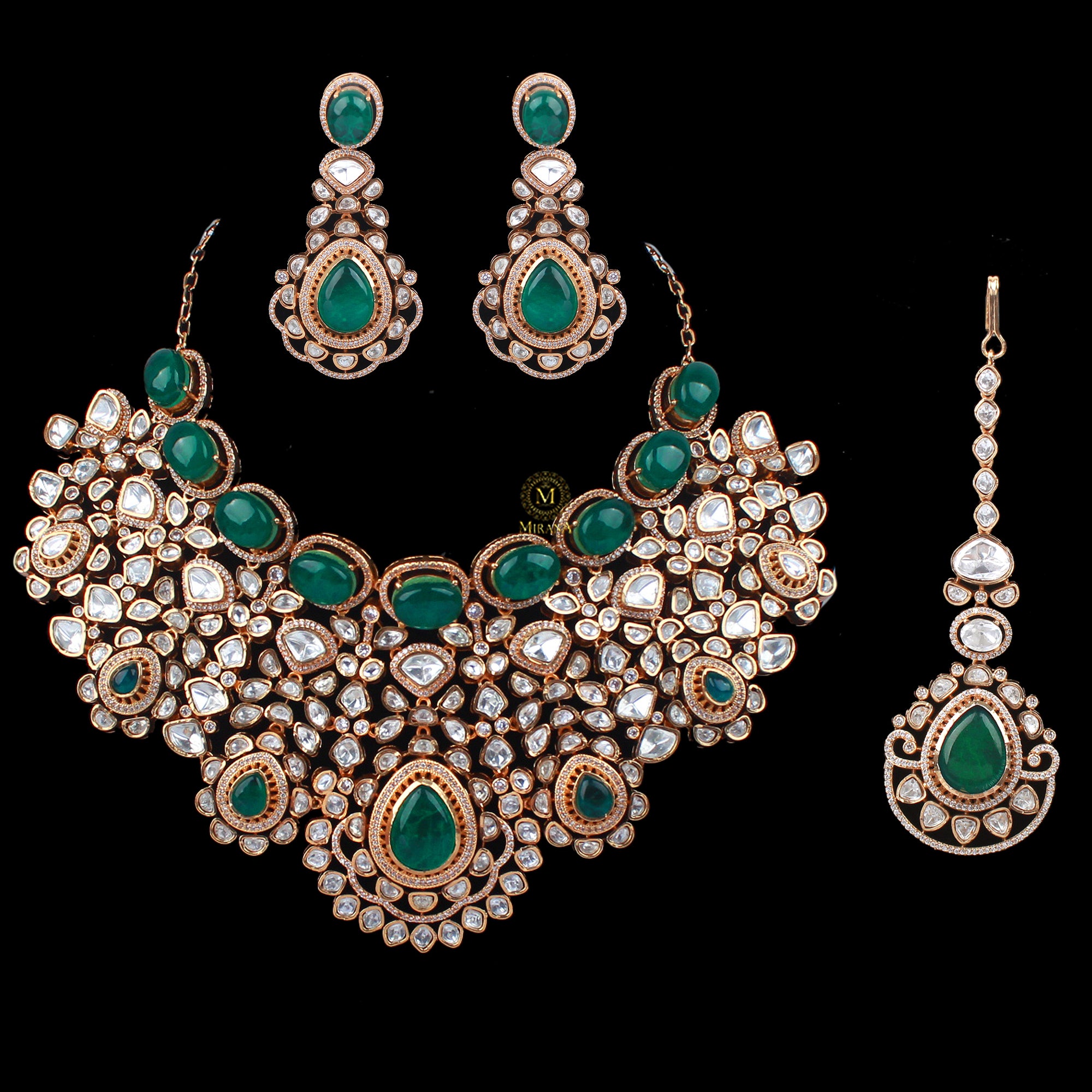 Padmini Moissanite Polki Bridal Choker Set