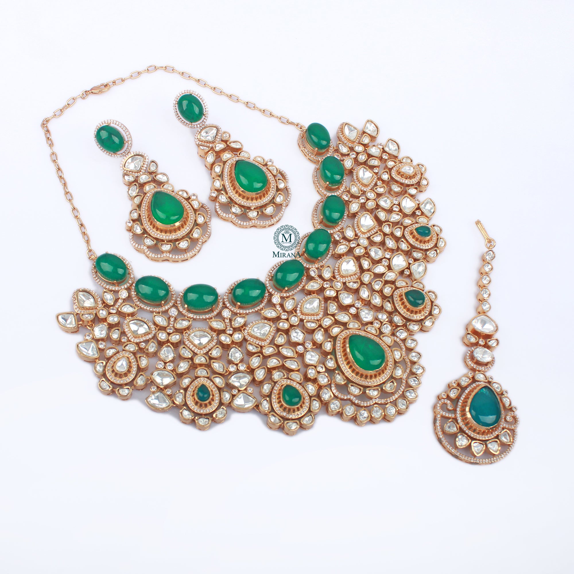 Padmini Moissanite Polki Bridal Choker Set