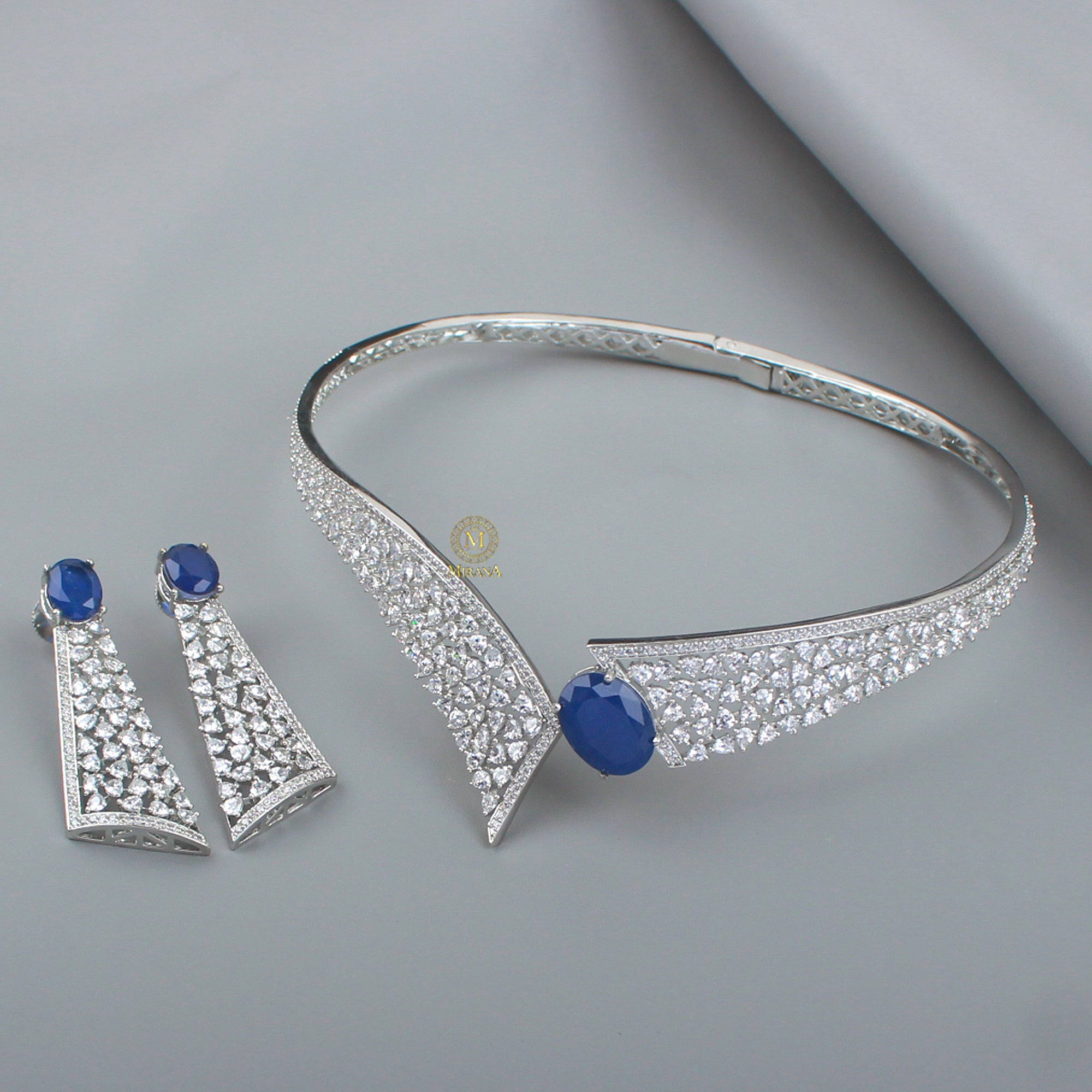 Daisy CZ Designer Choker Set
