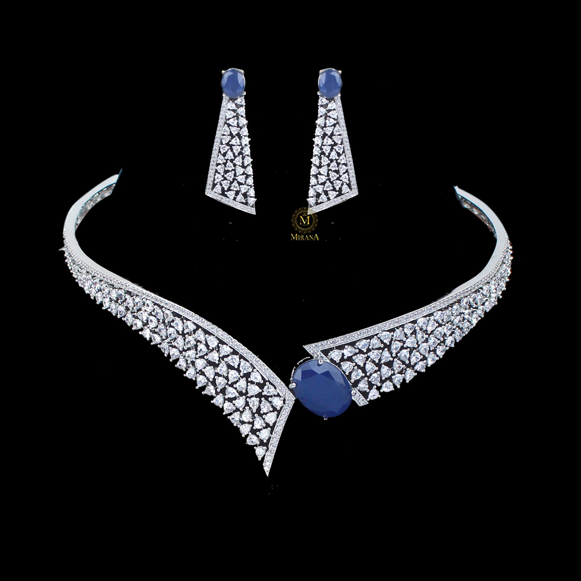 Daisy CZ Designer Choker Set