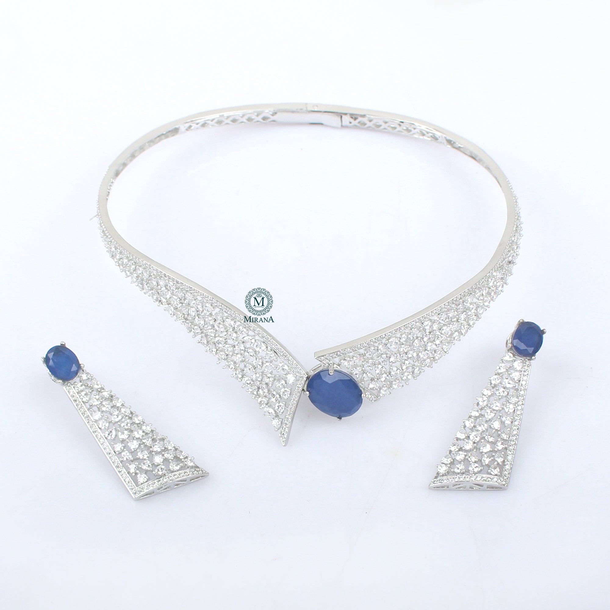 Daisy CZ Designer Choker Set