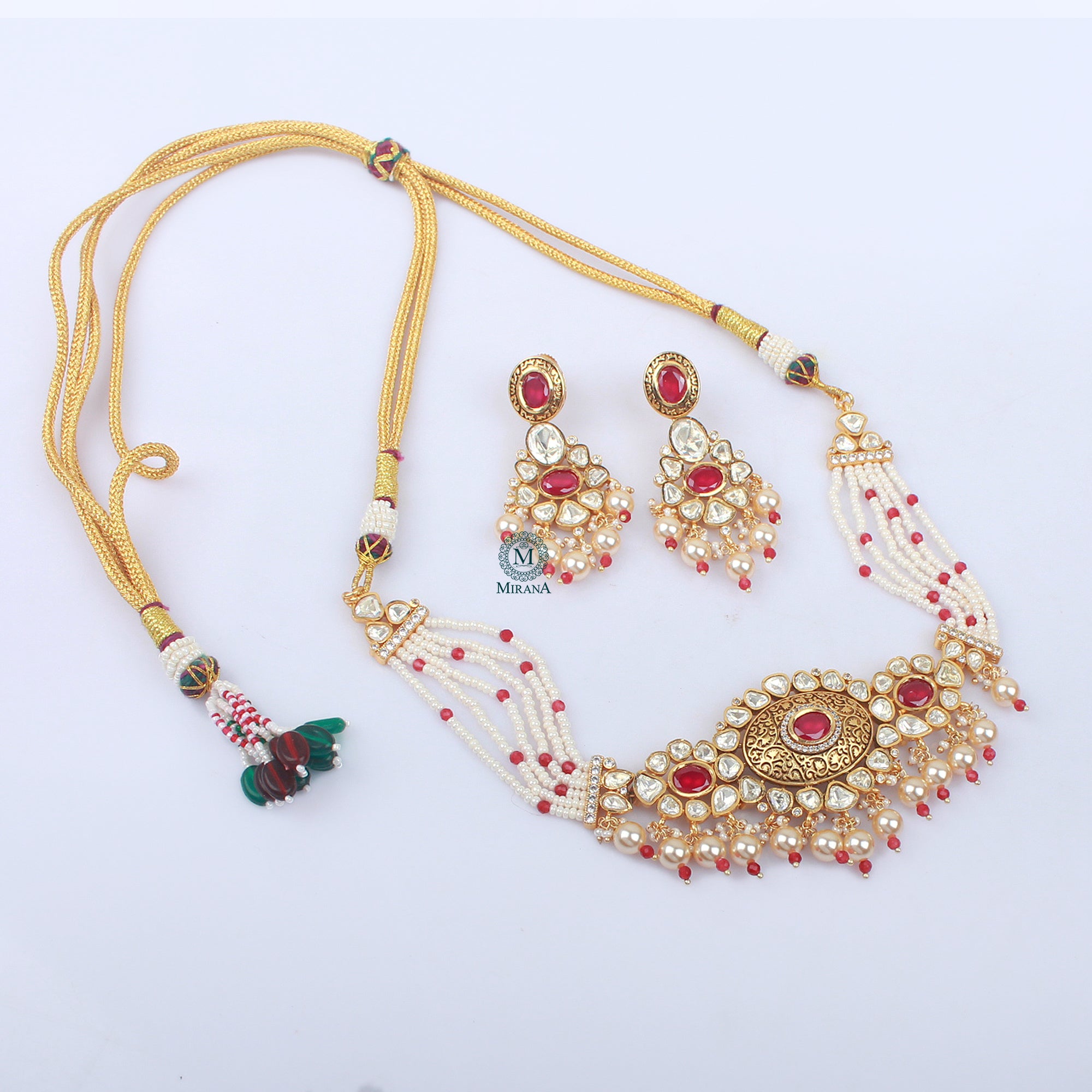 Kira Ruby Moissanite Choker Set