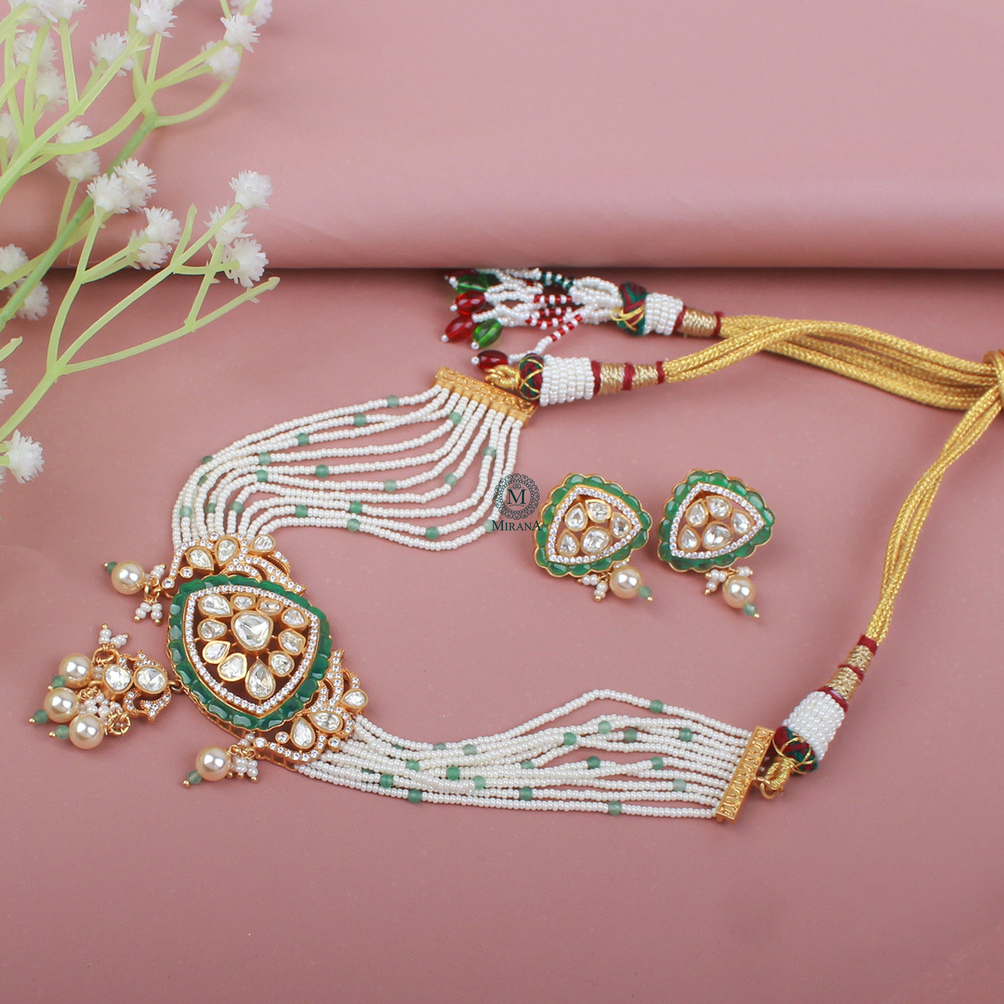 Mehak Moissanite Designer Choker Set