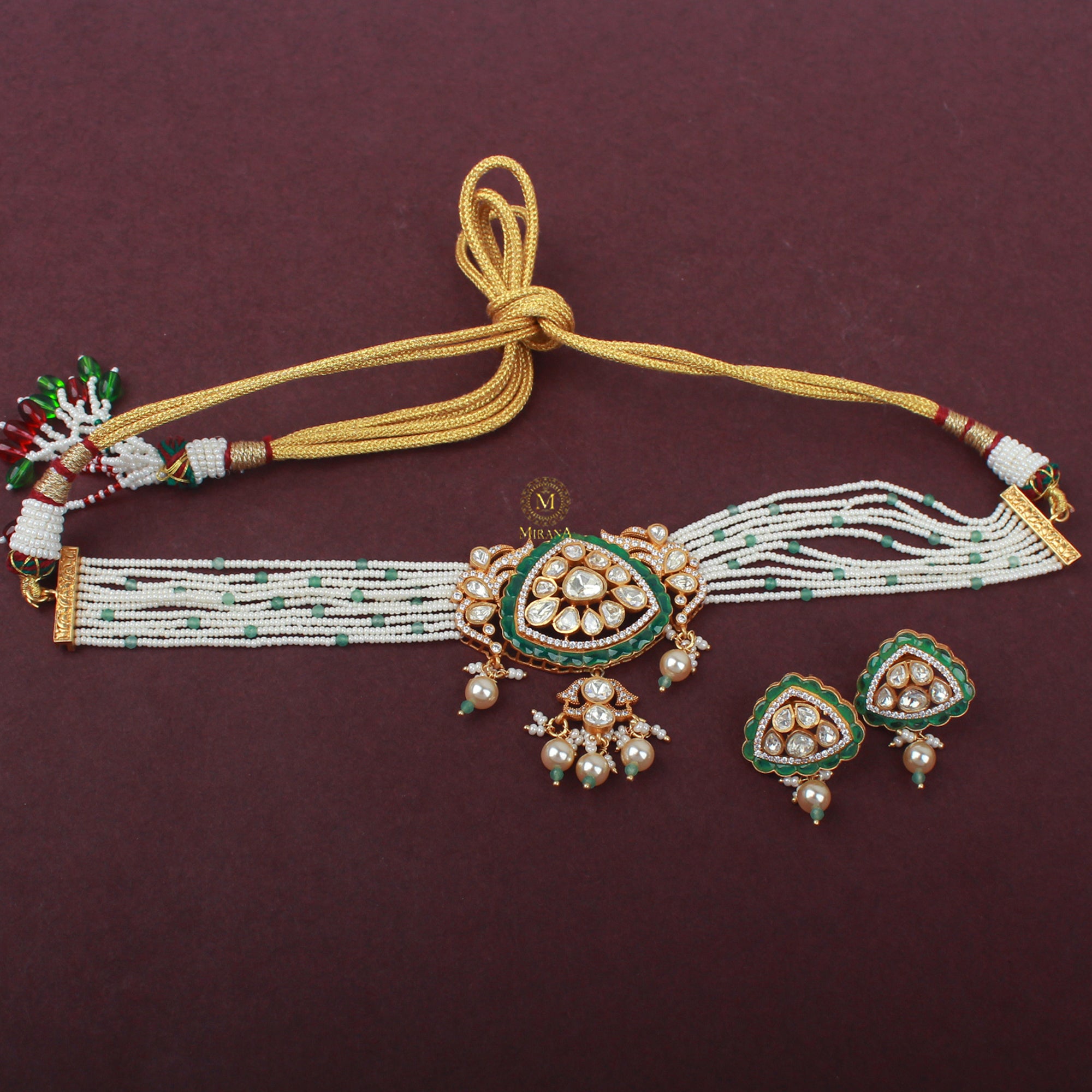 Mehak Moissanite Designer Choker Set