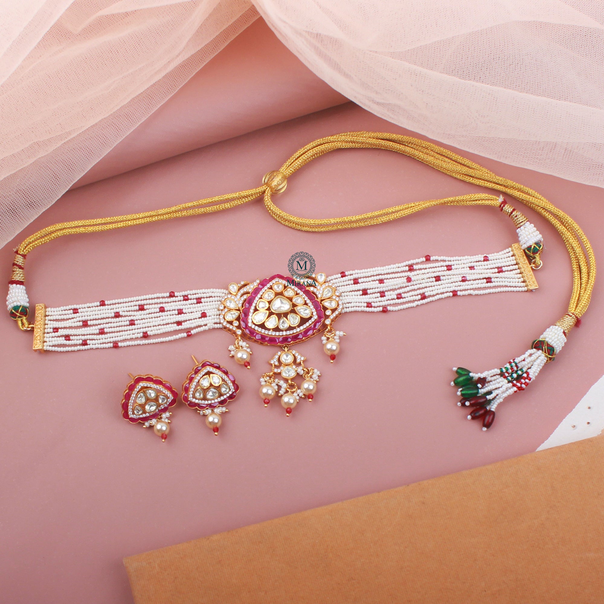 Mehak Moissanite Designer Choker Set