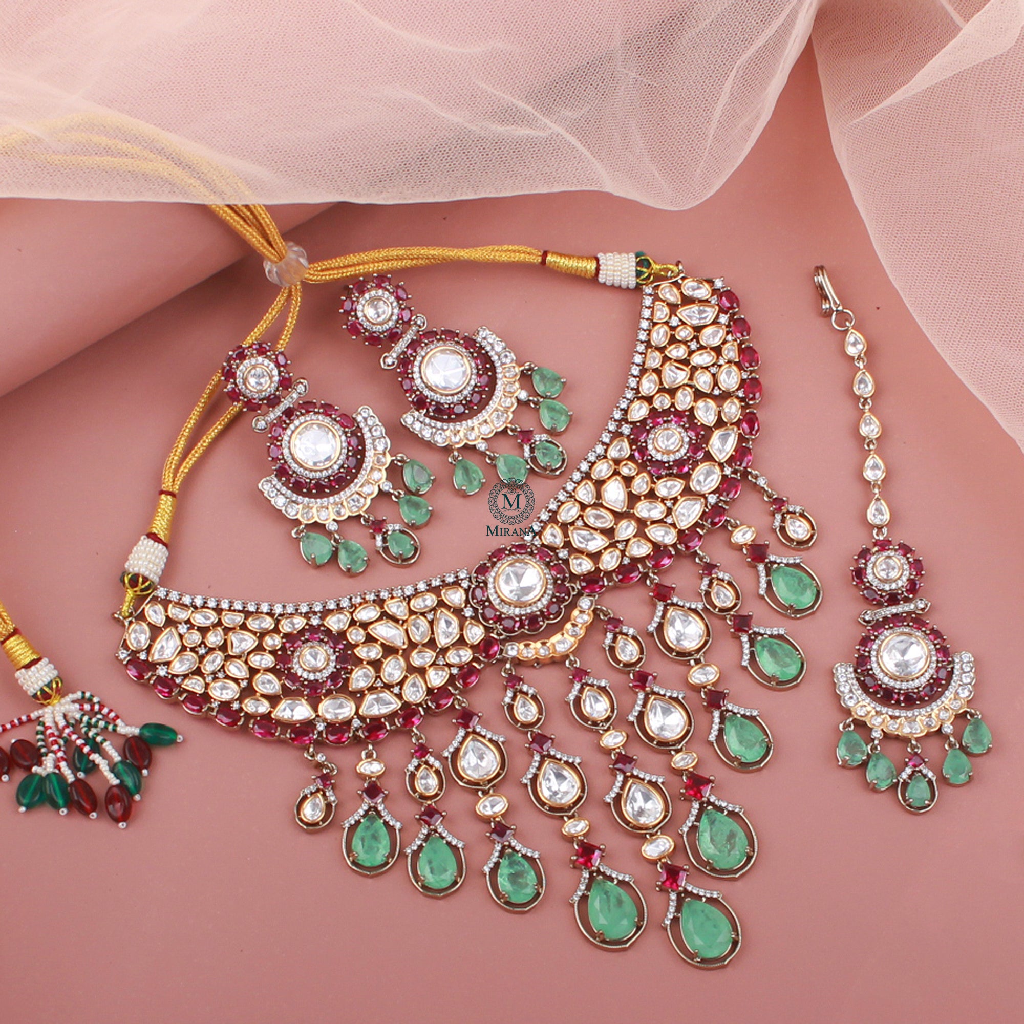 Anishi Polki Bridal Choker Set