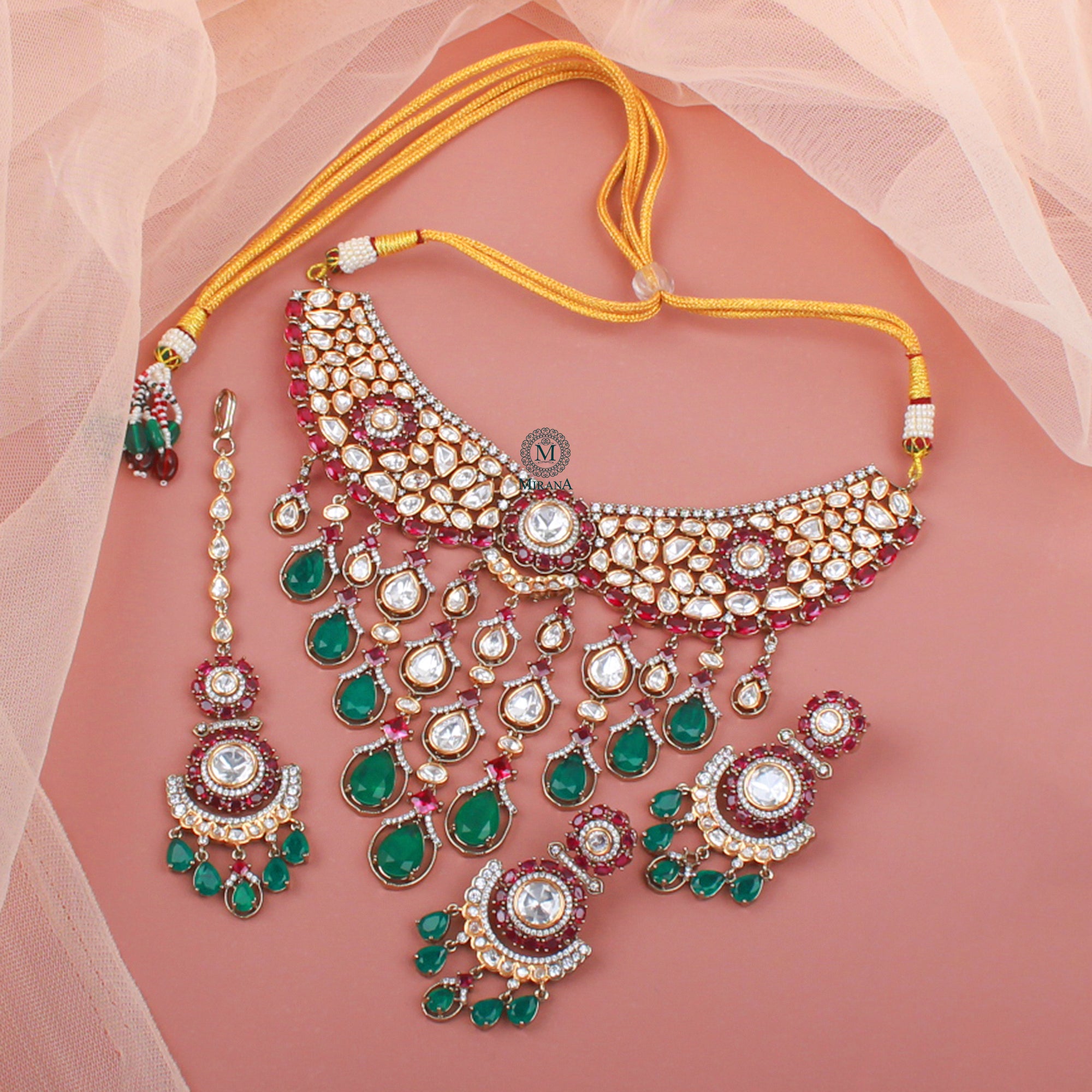 Anishi Polki Bridal Choker Set
