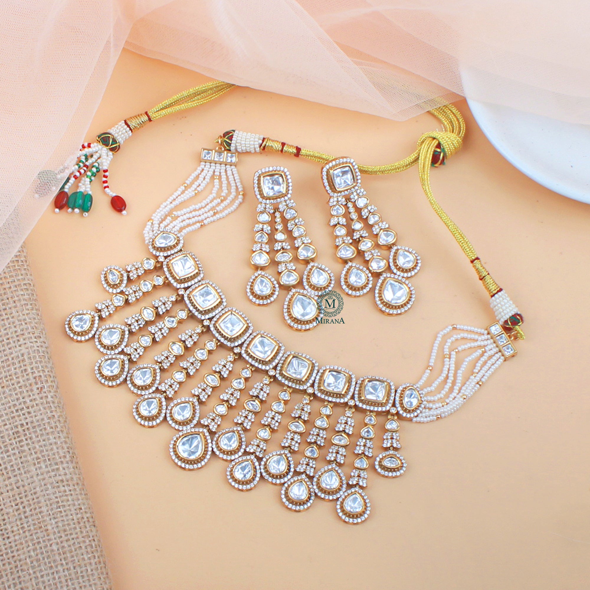Barkha Moissanite Bridal Choker Set