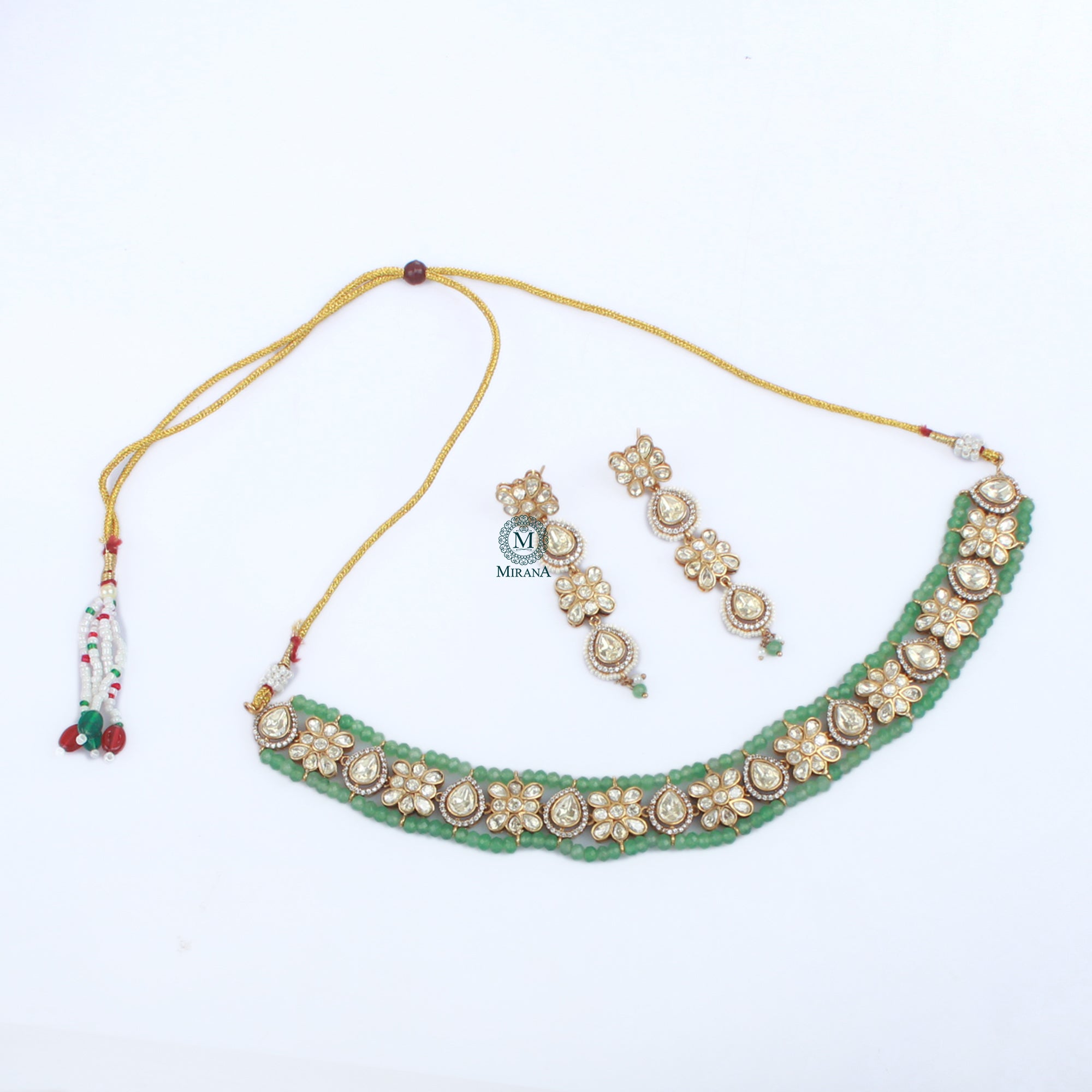 Dhanyasri Moissanite Designer Choker Set
