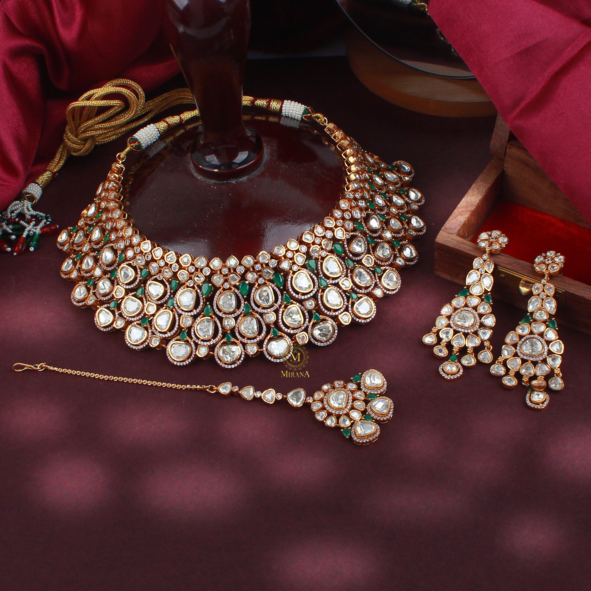 Rashi Moissanite Bridal Choker Set