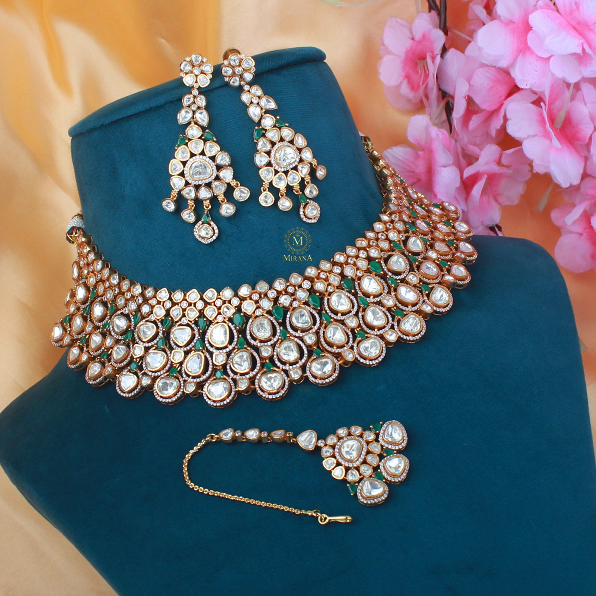 Rashi Moissanite Bridal Choker Set