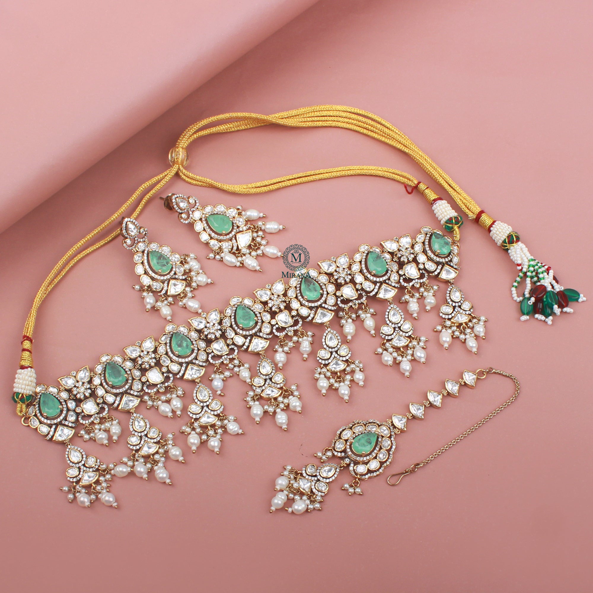 Hinaya Polki Bridal Choker Set
