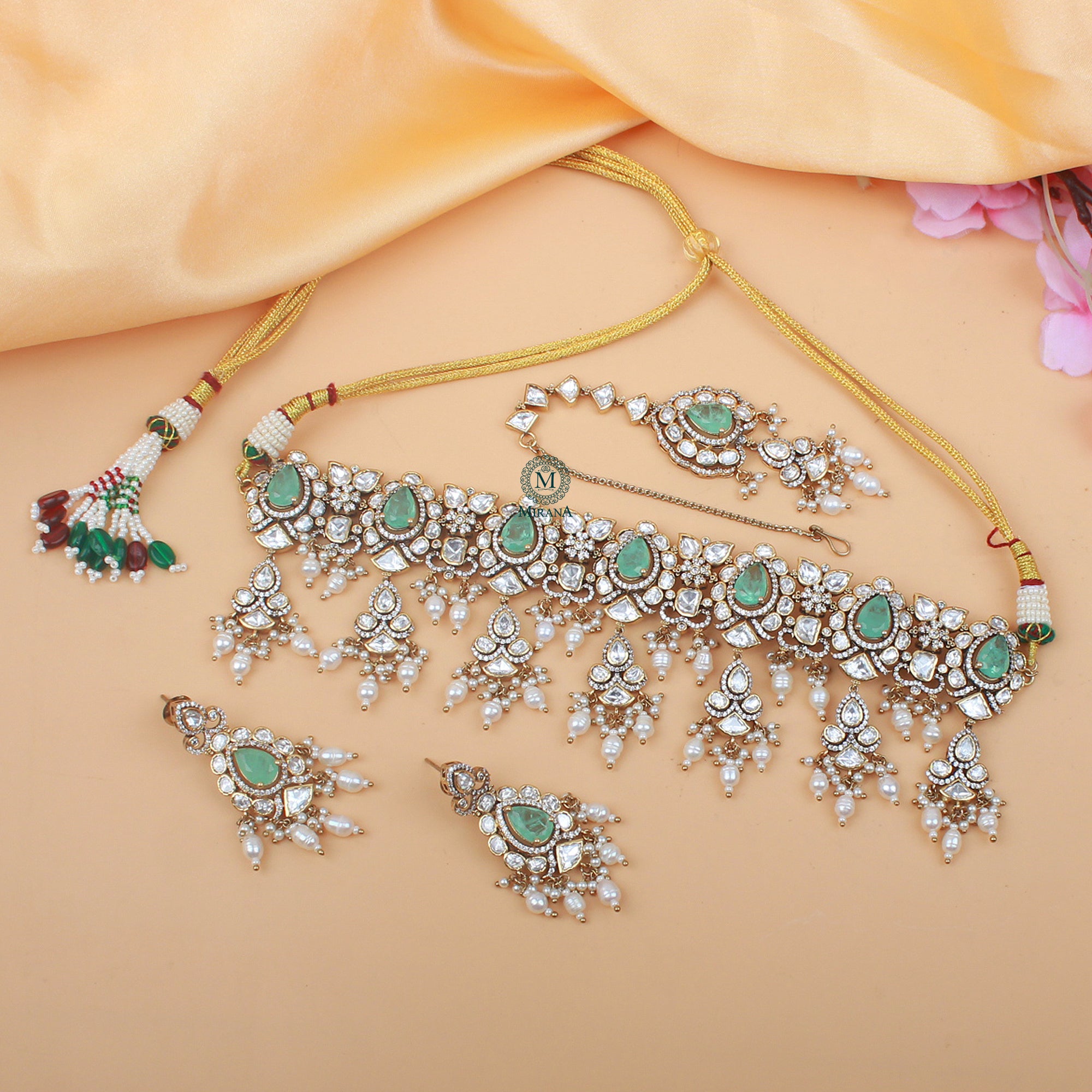 Hinaya Polki Bridal Choker Set