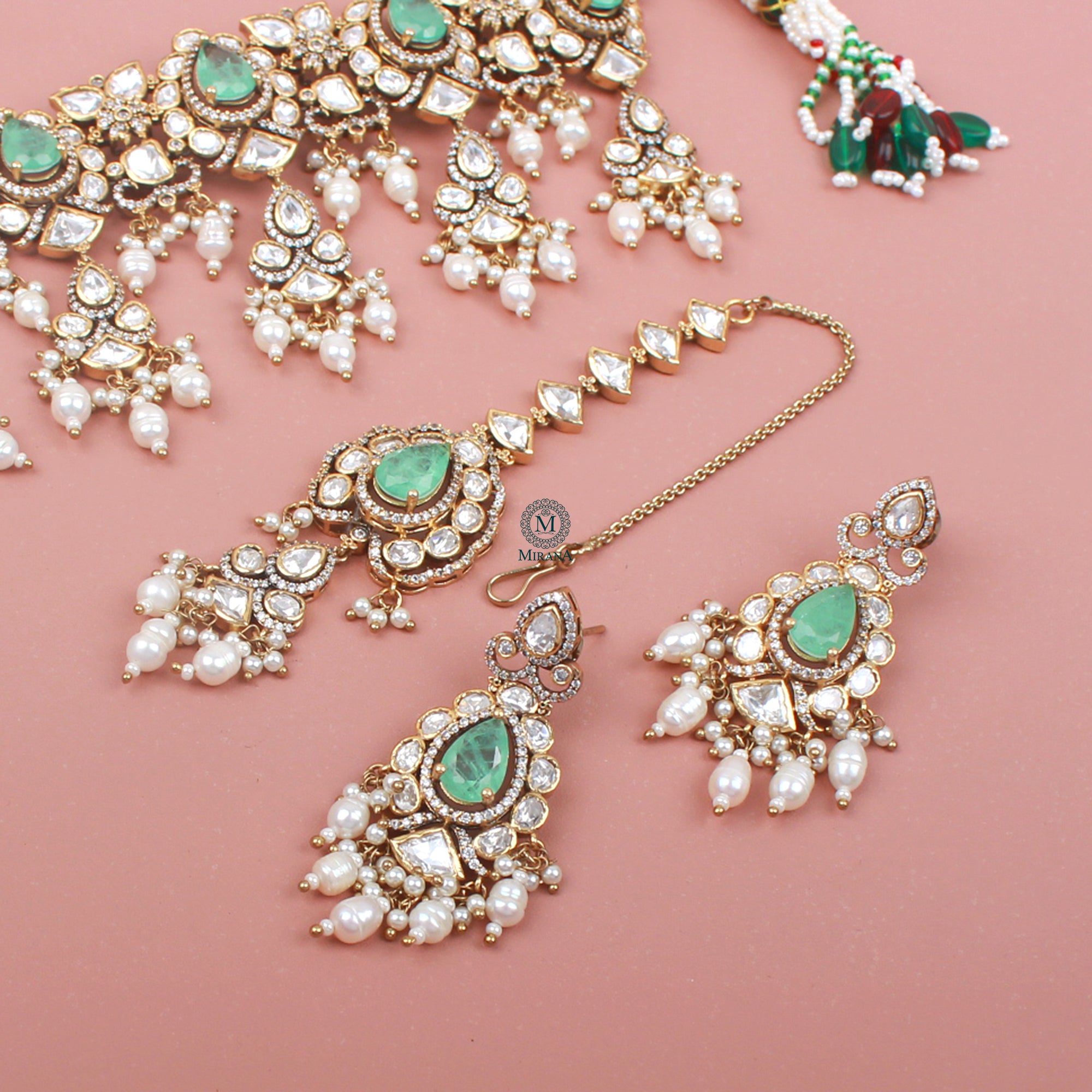 Hinaya Polki Bridal Choker Set