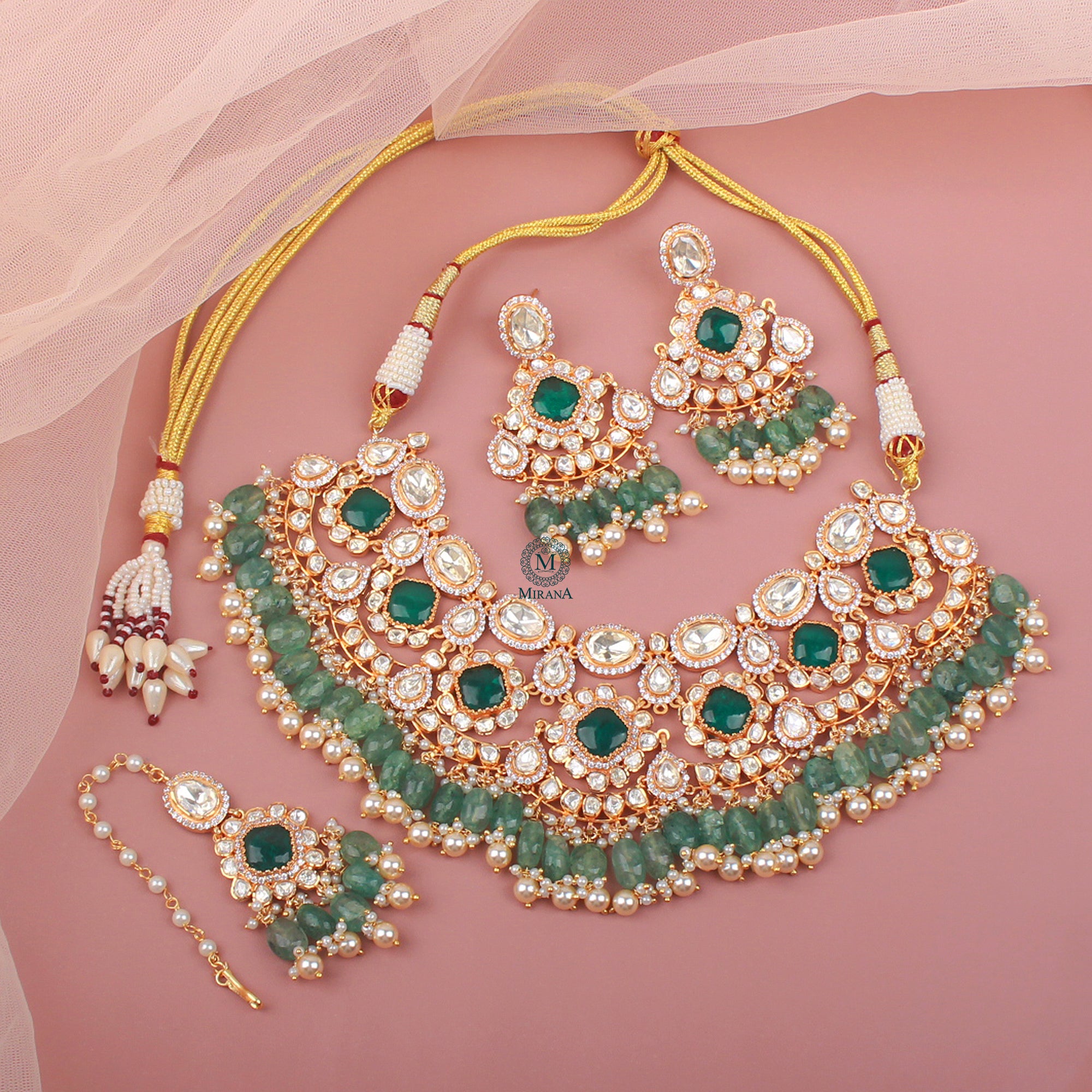 Siyashree Moissanite Bridal Choker Set