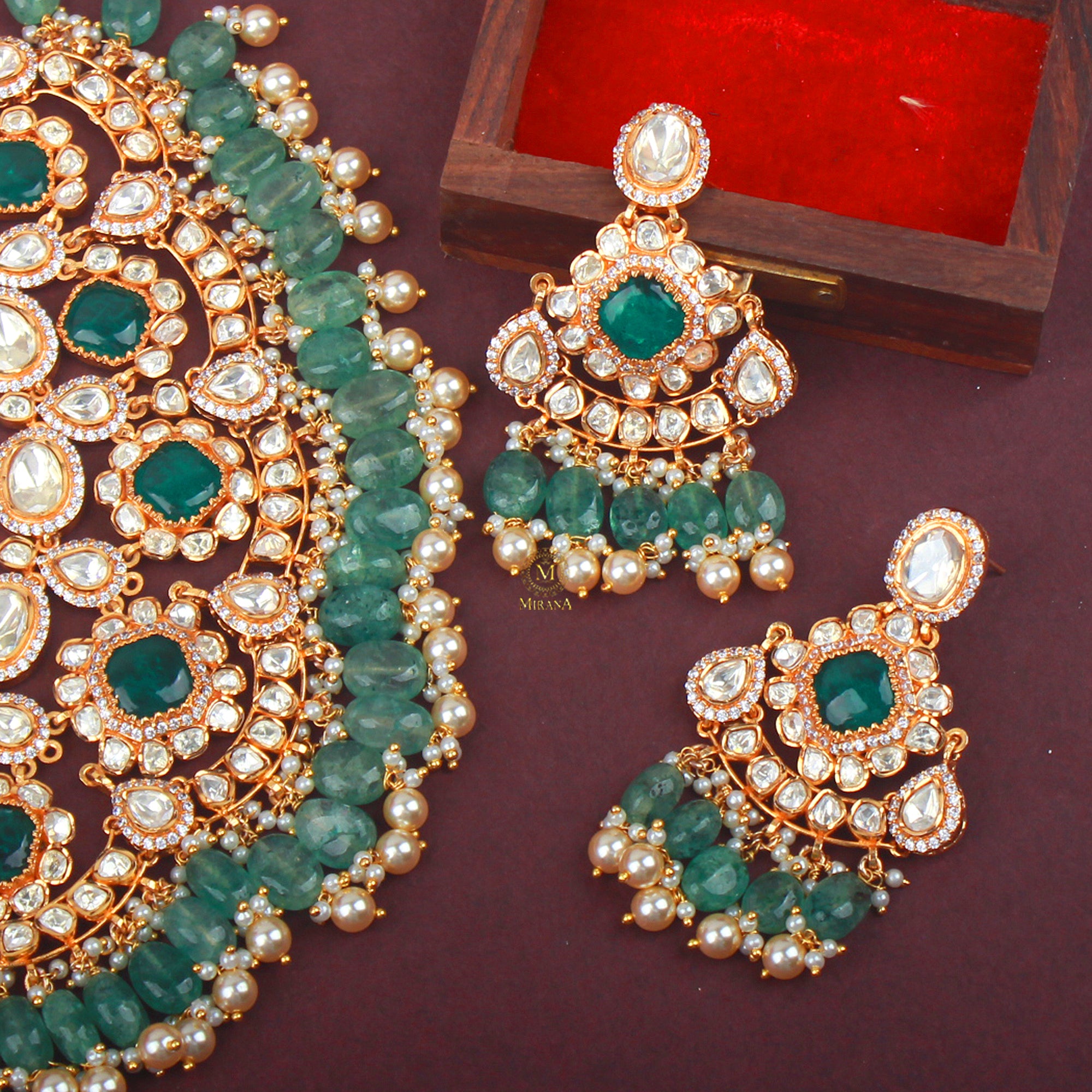 Siyashree Moissanite Bridal Choker Set