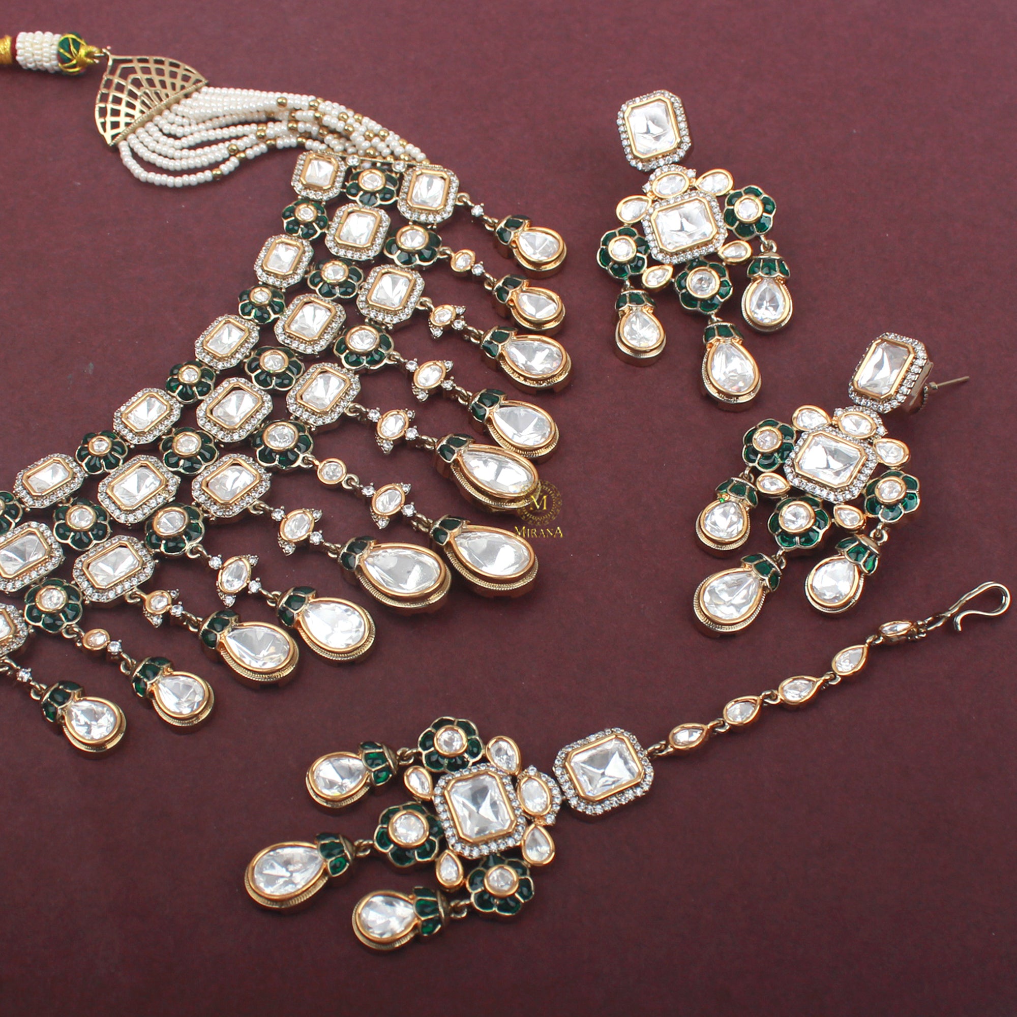 Yashi Polki Designer Choker Set