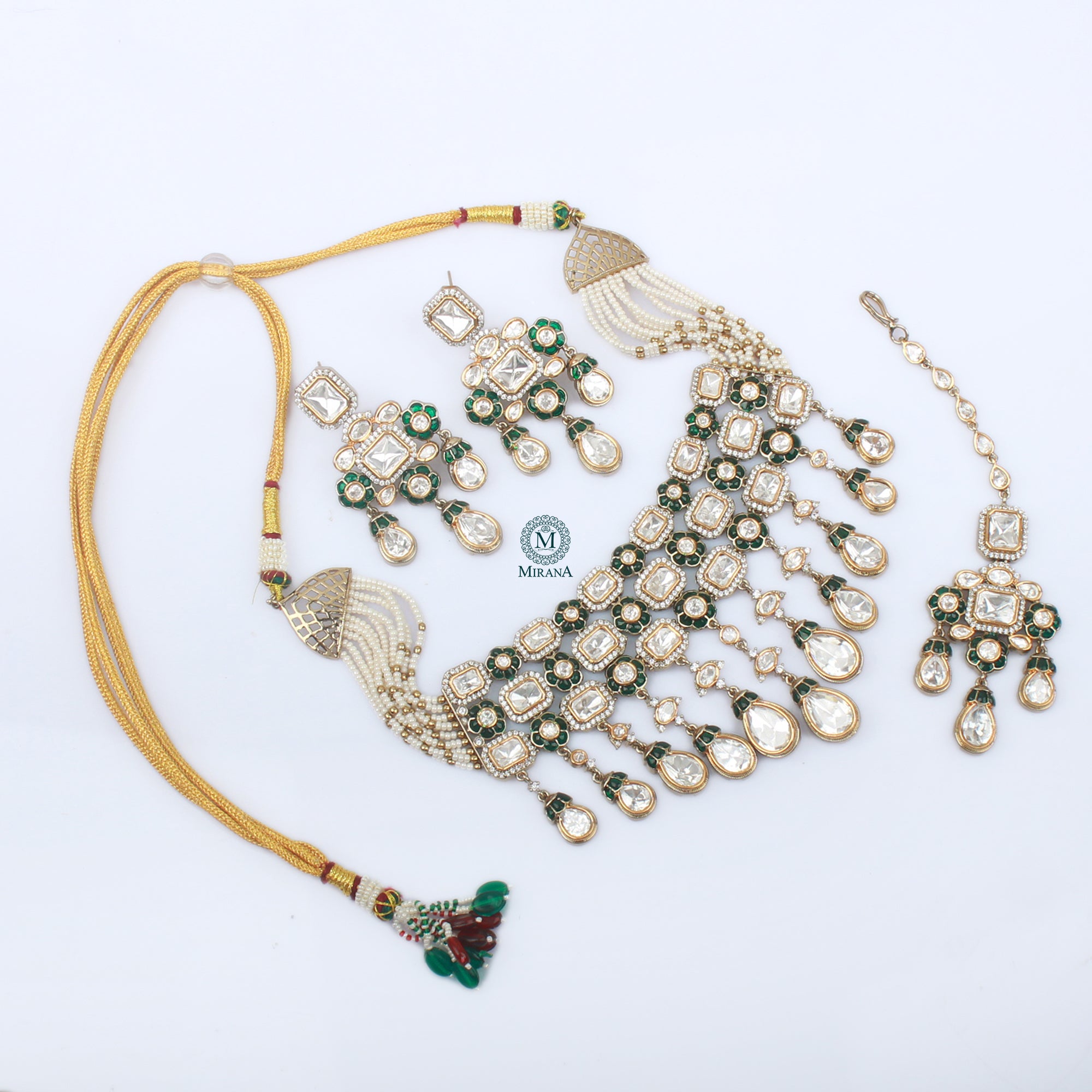 Yashi Polki Designer Choker Set