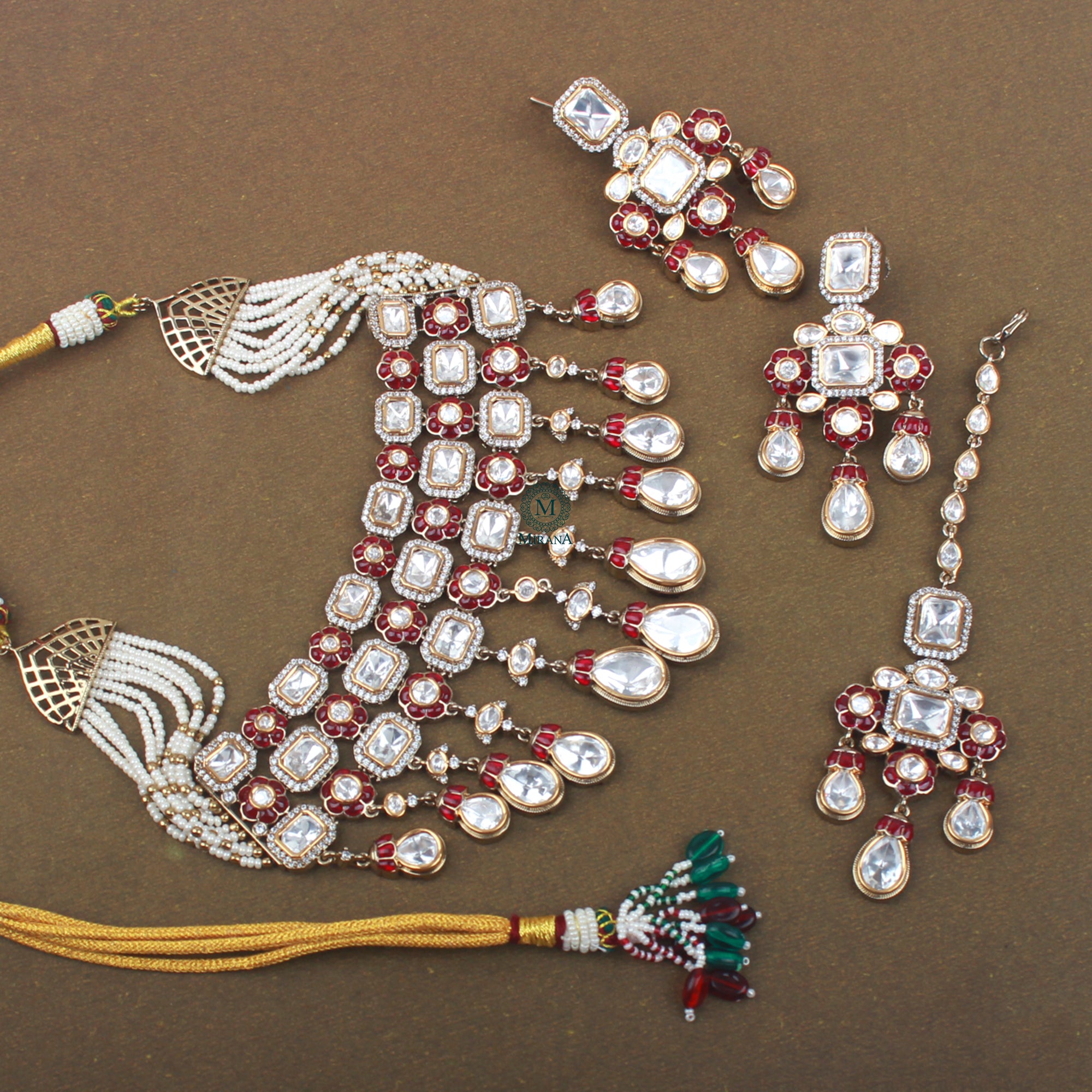 Yashi Polki Designer Choker Set