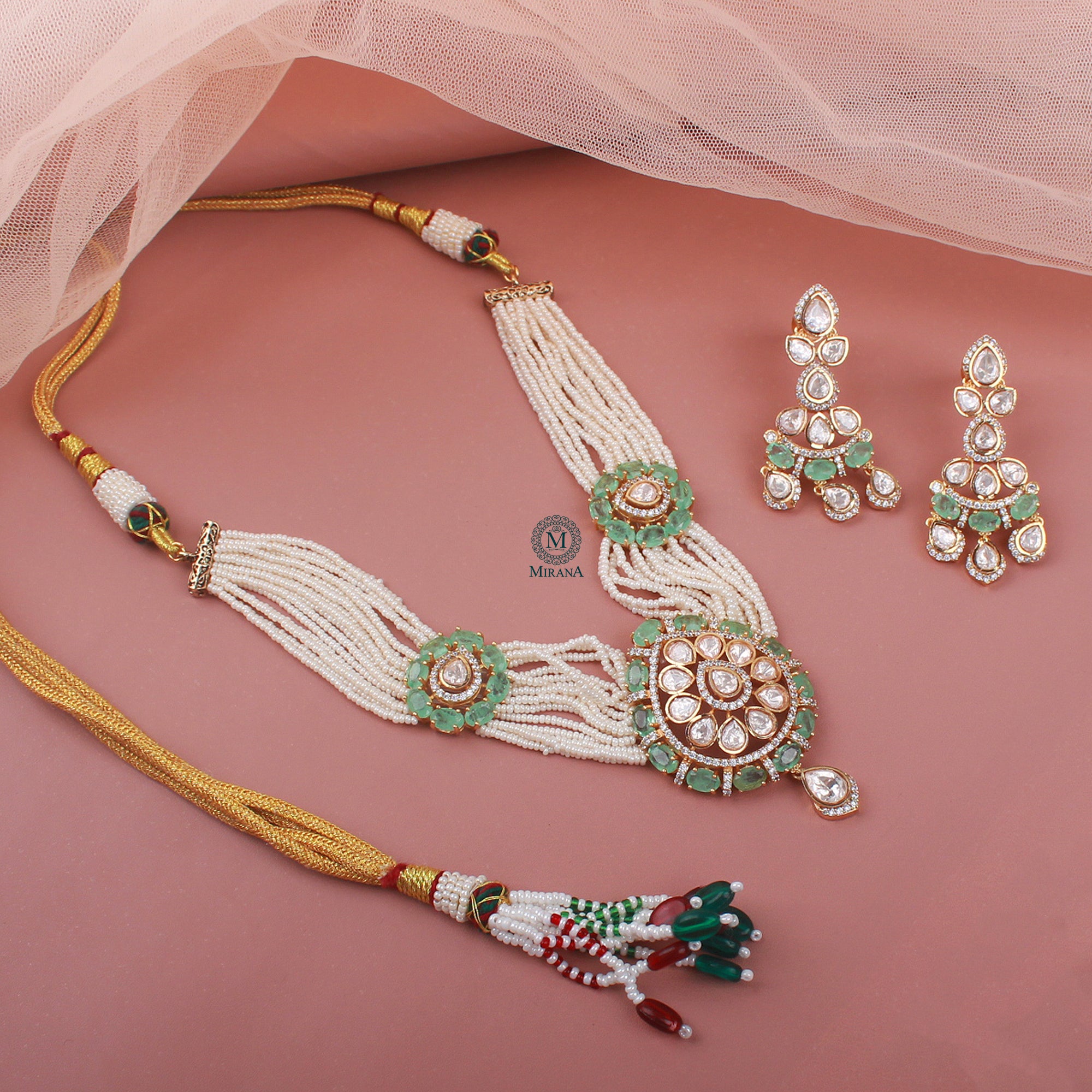 Dhvani Moissanite Designer Choker Set