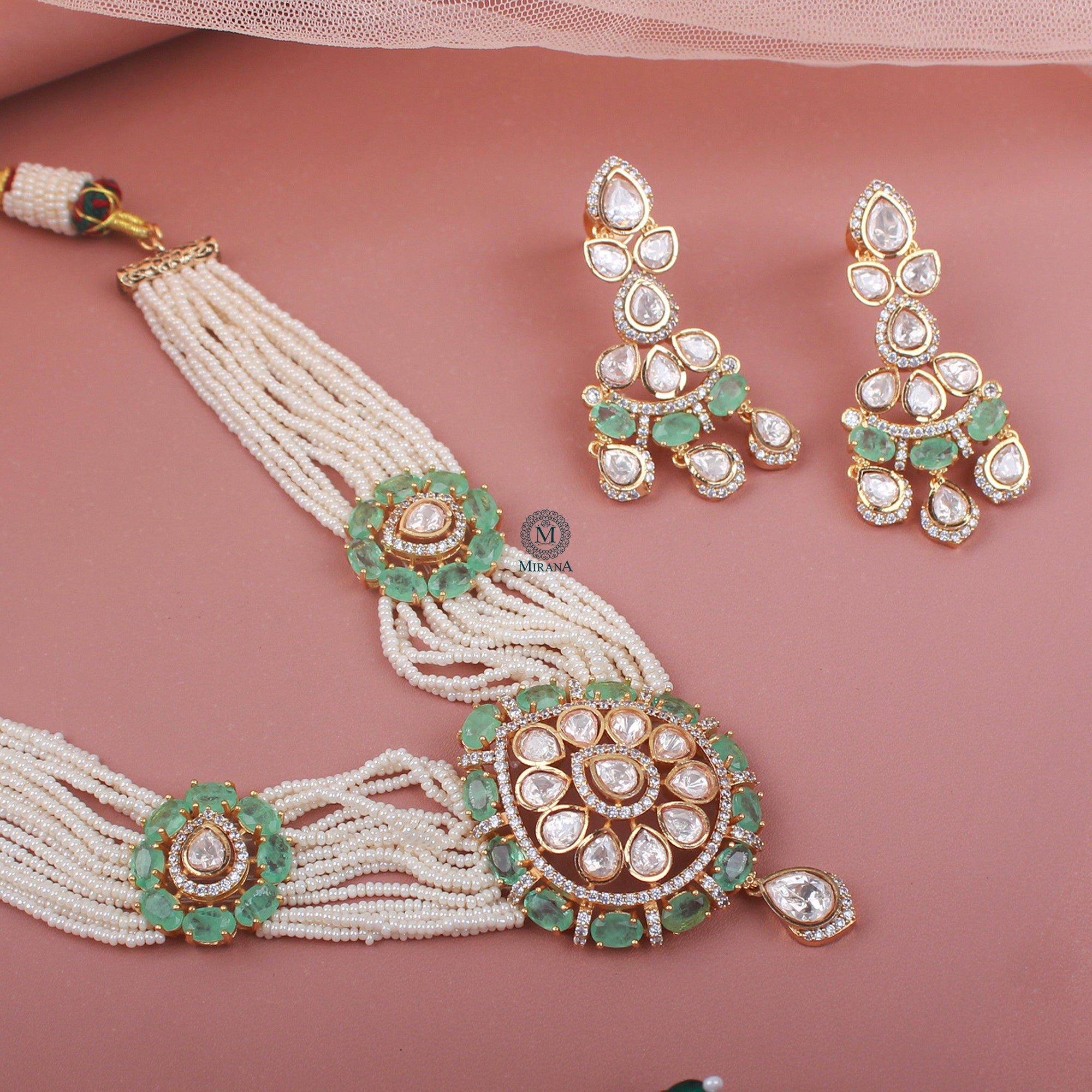 Dhvani Moissanite Designer Choker Set