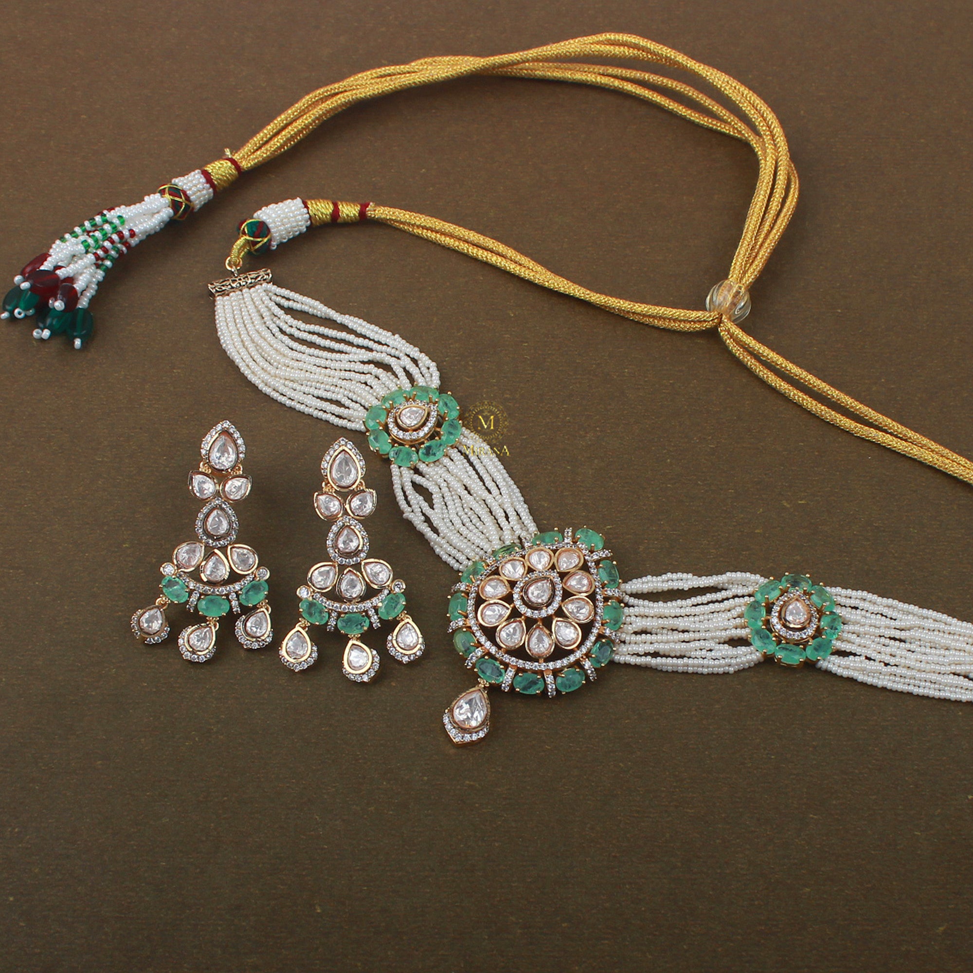 Dhvani Moissanite Designer Choker Set