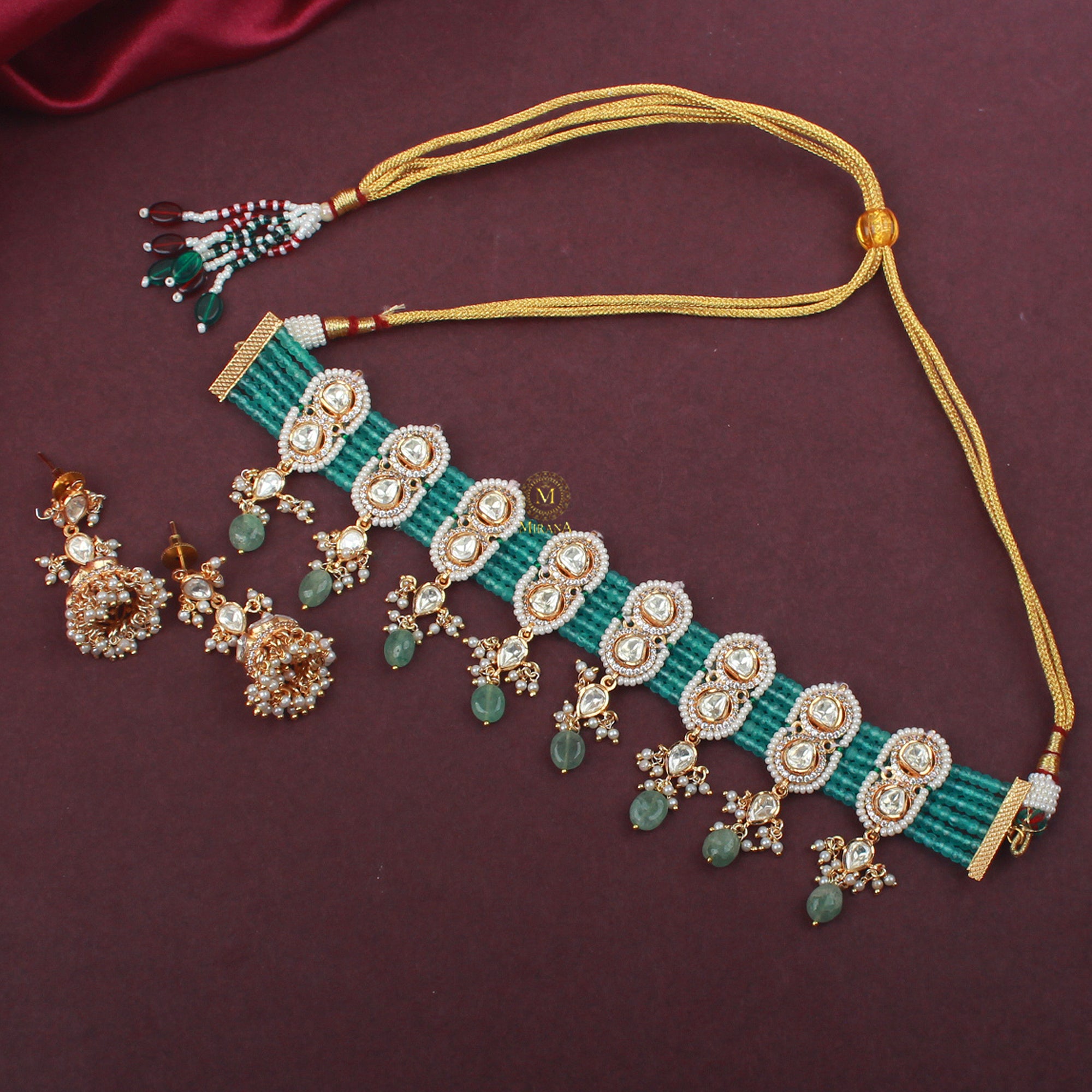 Mishka Moissanite Designer Choker Set