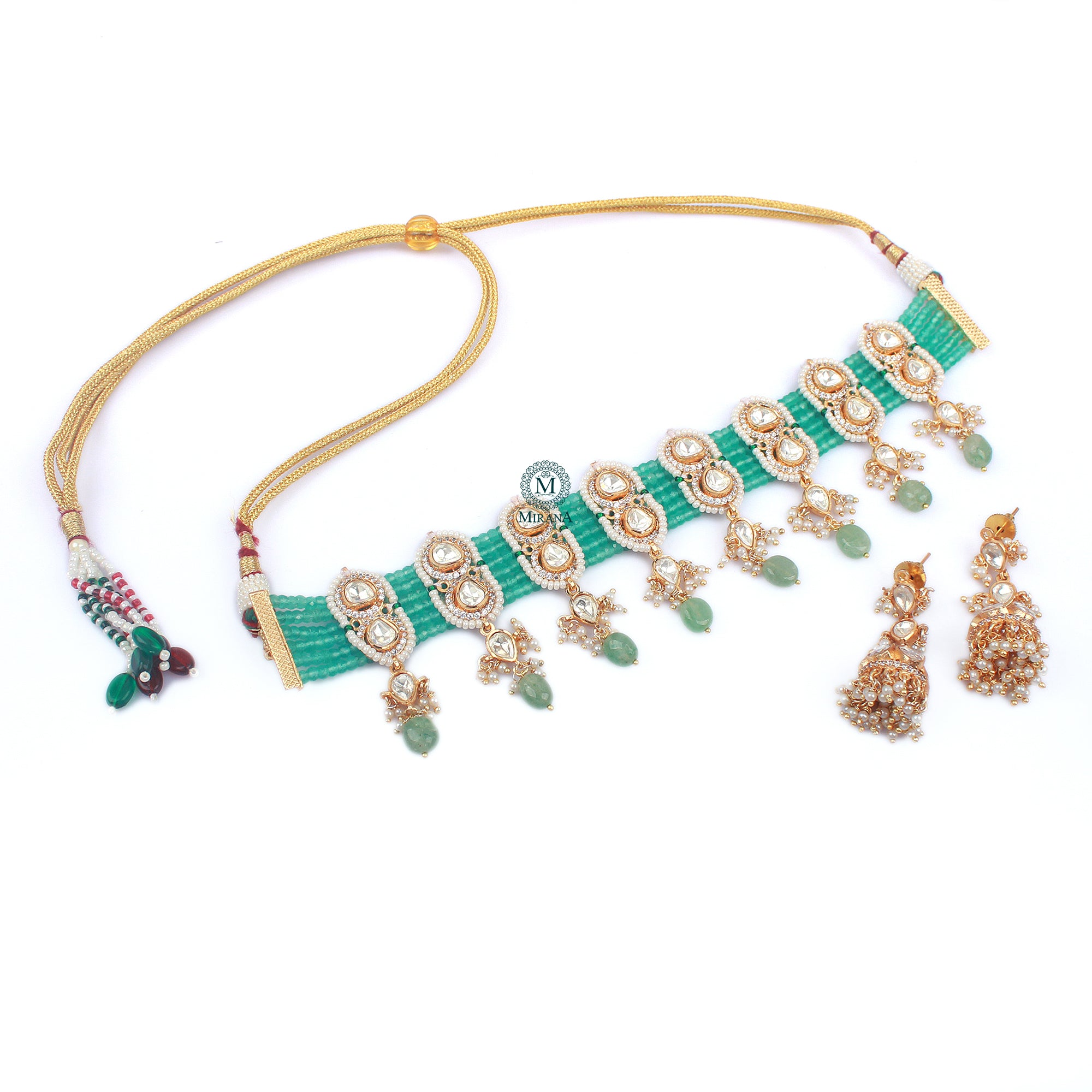 Mishka Moissanite Designer Choker Set