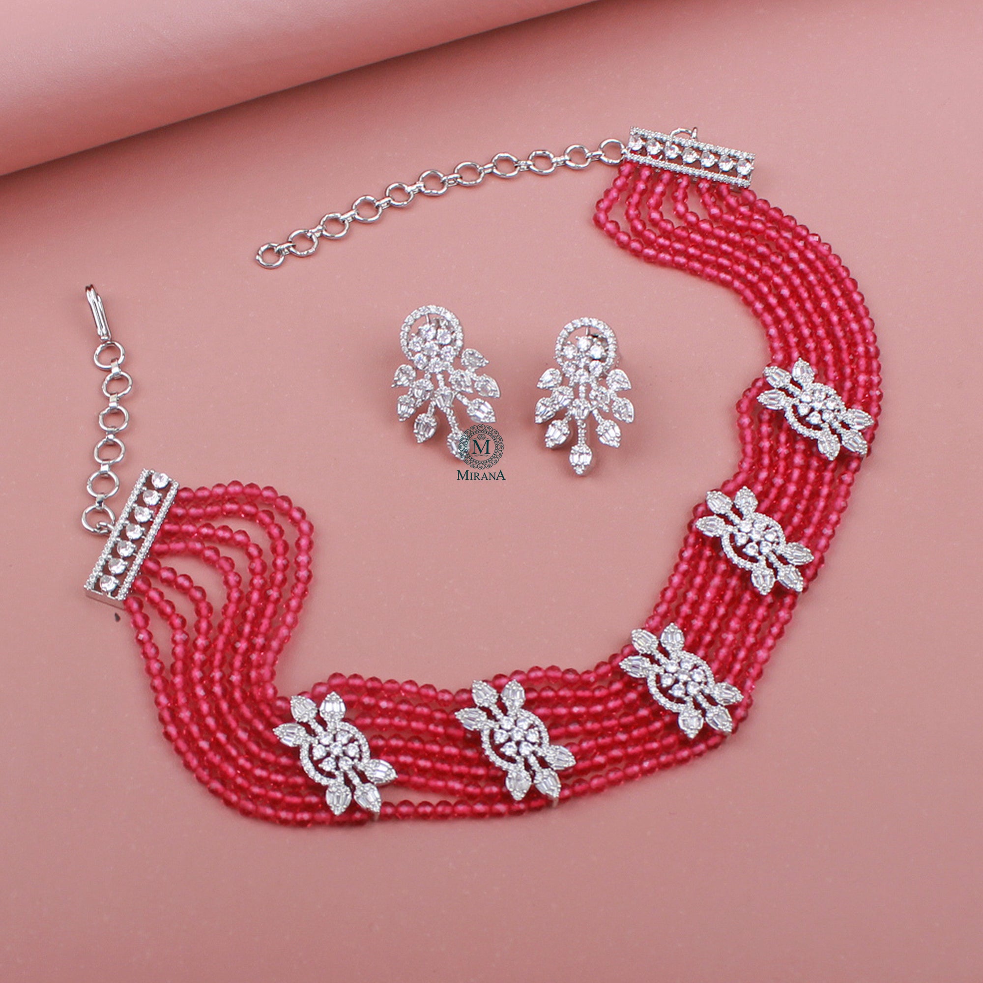Ayla CZ Designer Choker Set