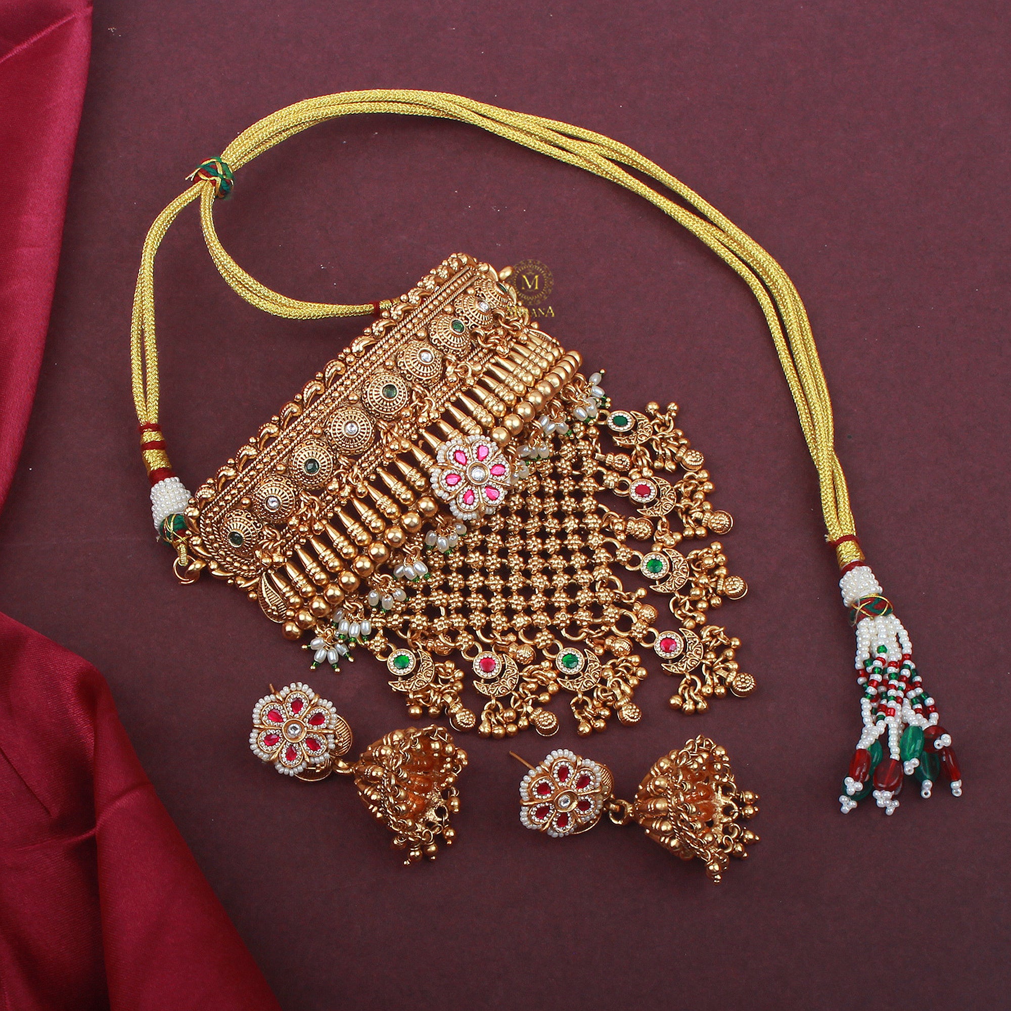 Rashmika Antique Bridal Choker Set