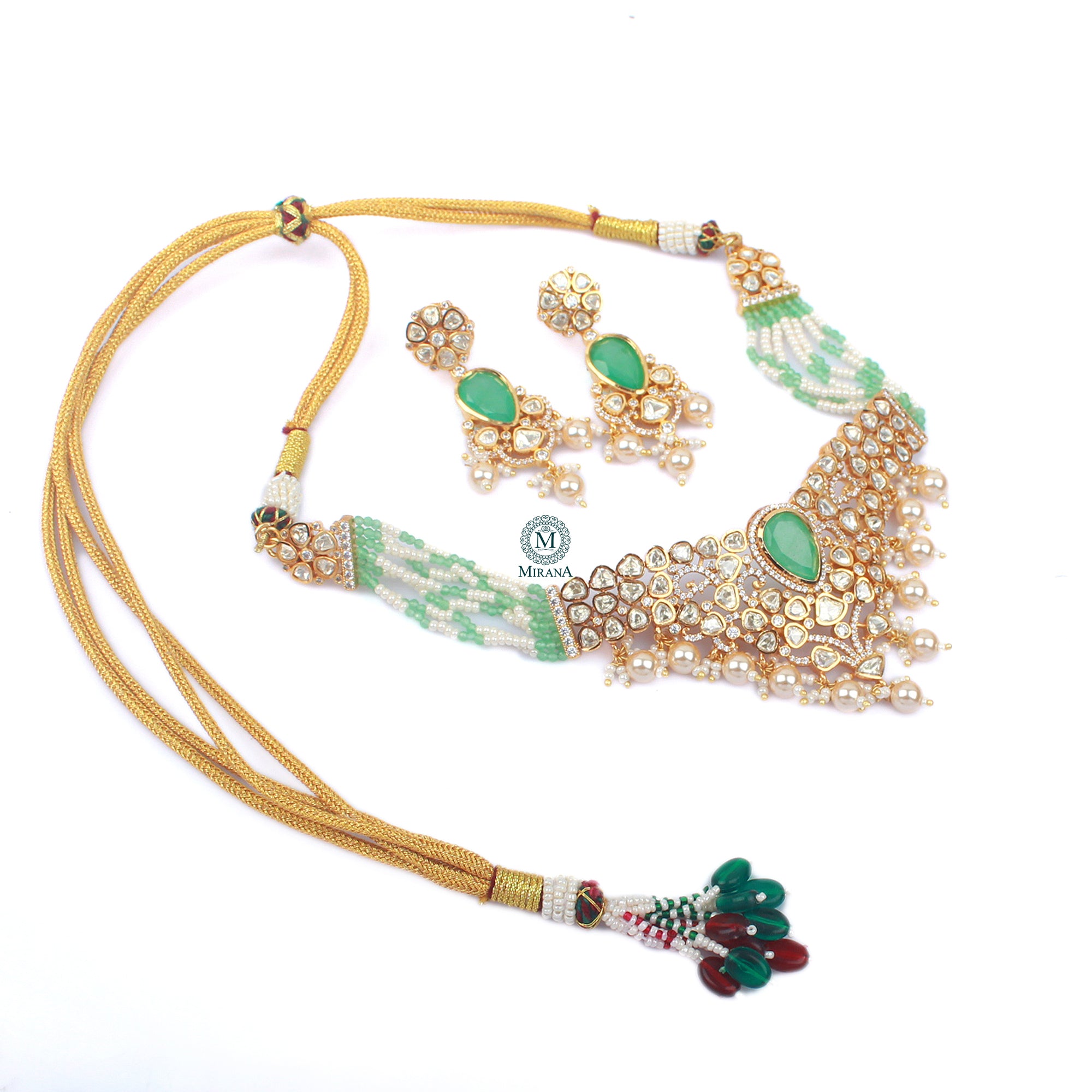 Swati Moissanite Designer Choker Set