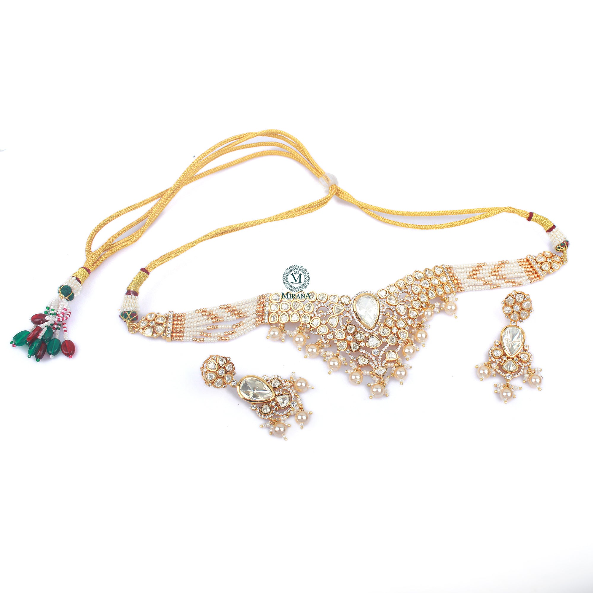 Swati Moissanite Designer Choker Set