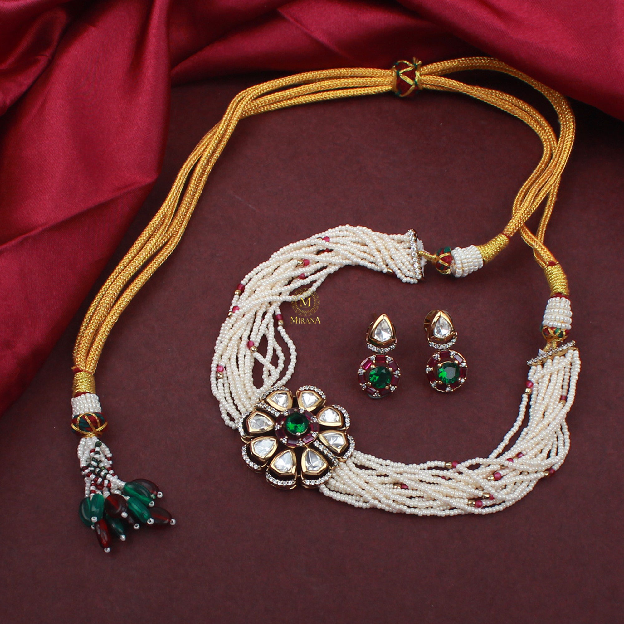 Nishi Polki Designer Choker Set