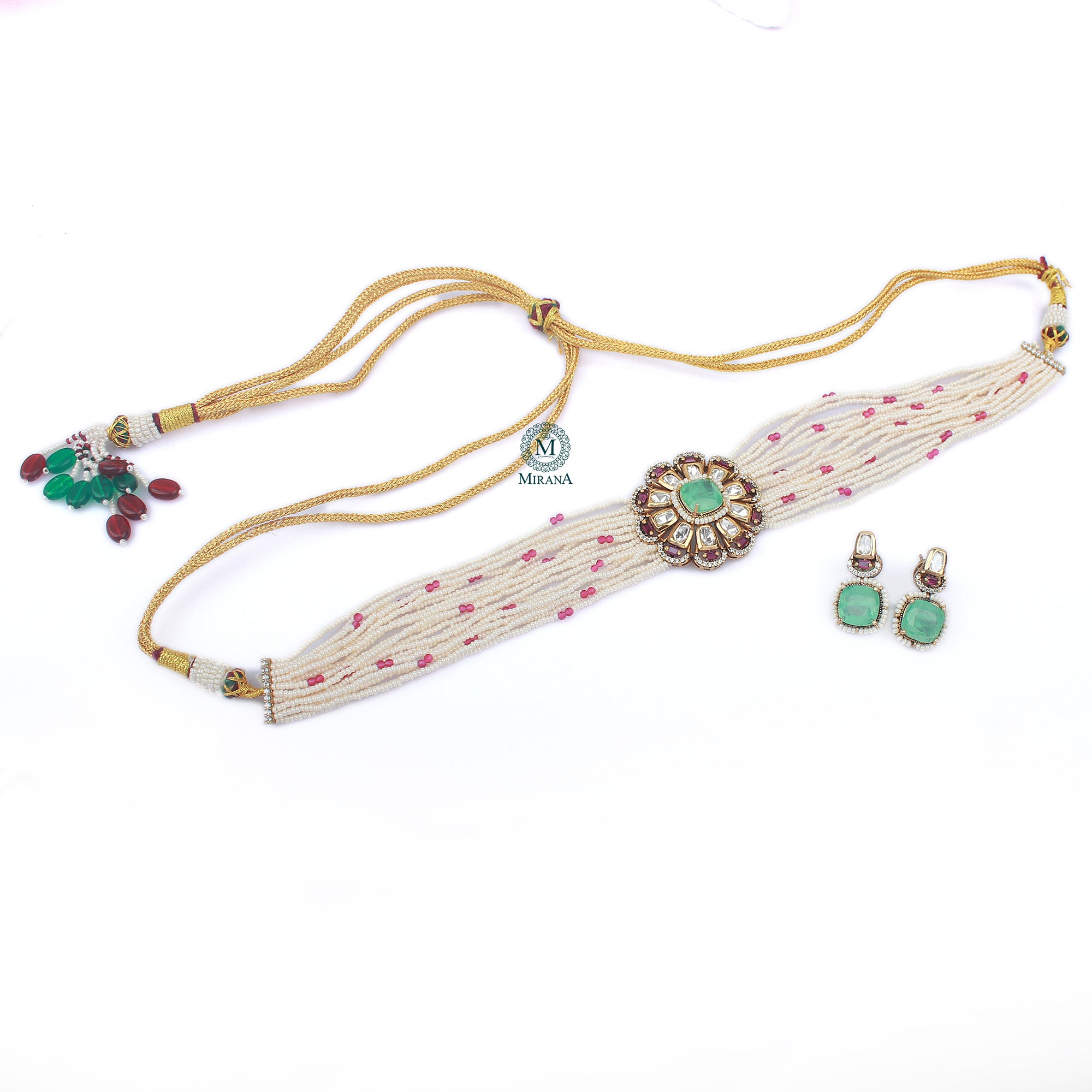 Nishi Polki Designer Choker Set