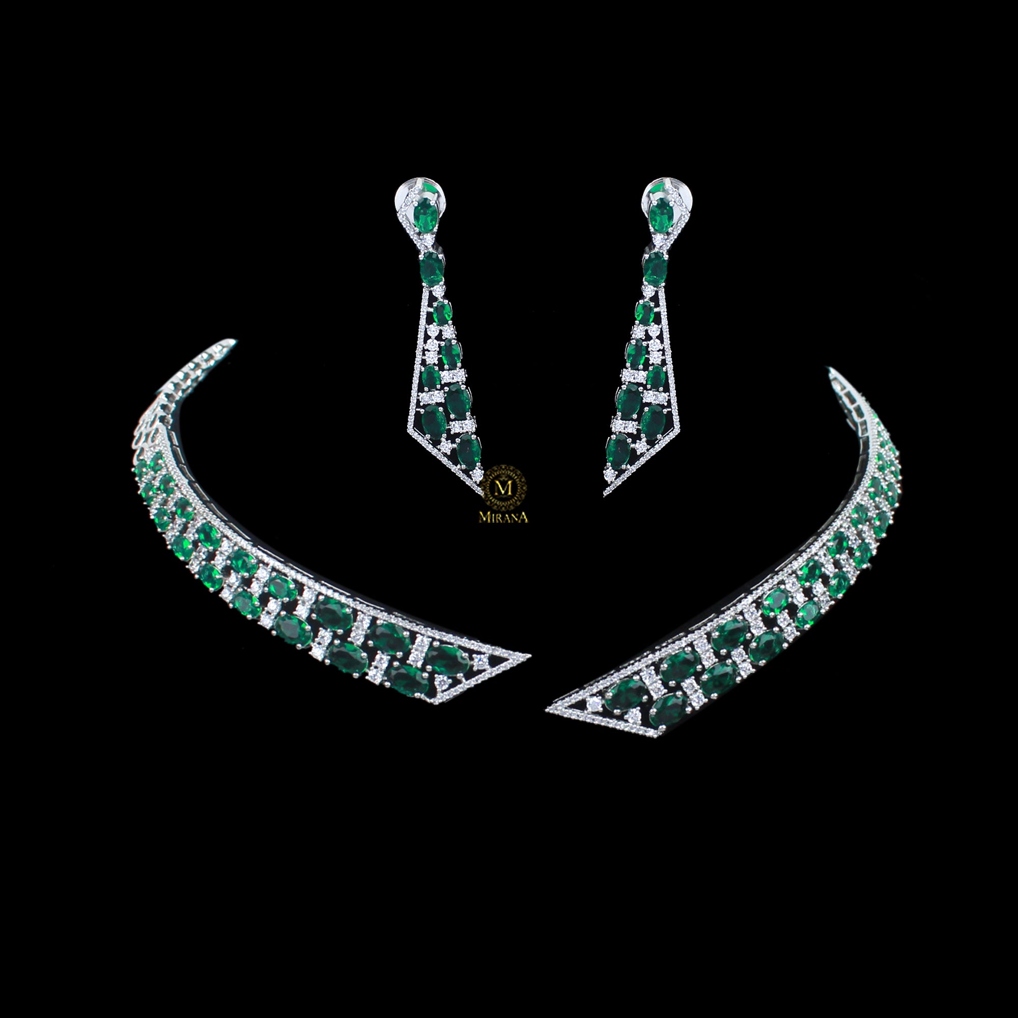 Yessa CZ Designer Choker Set