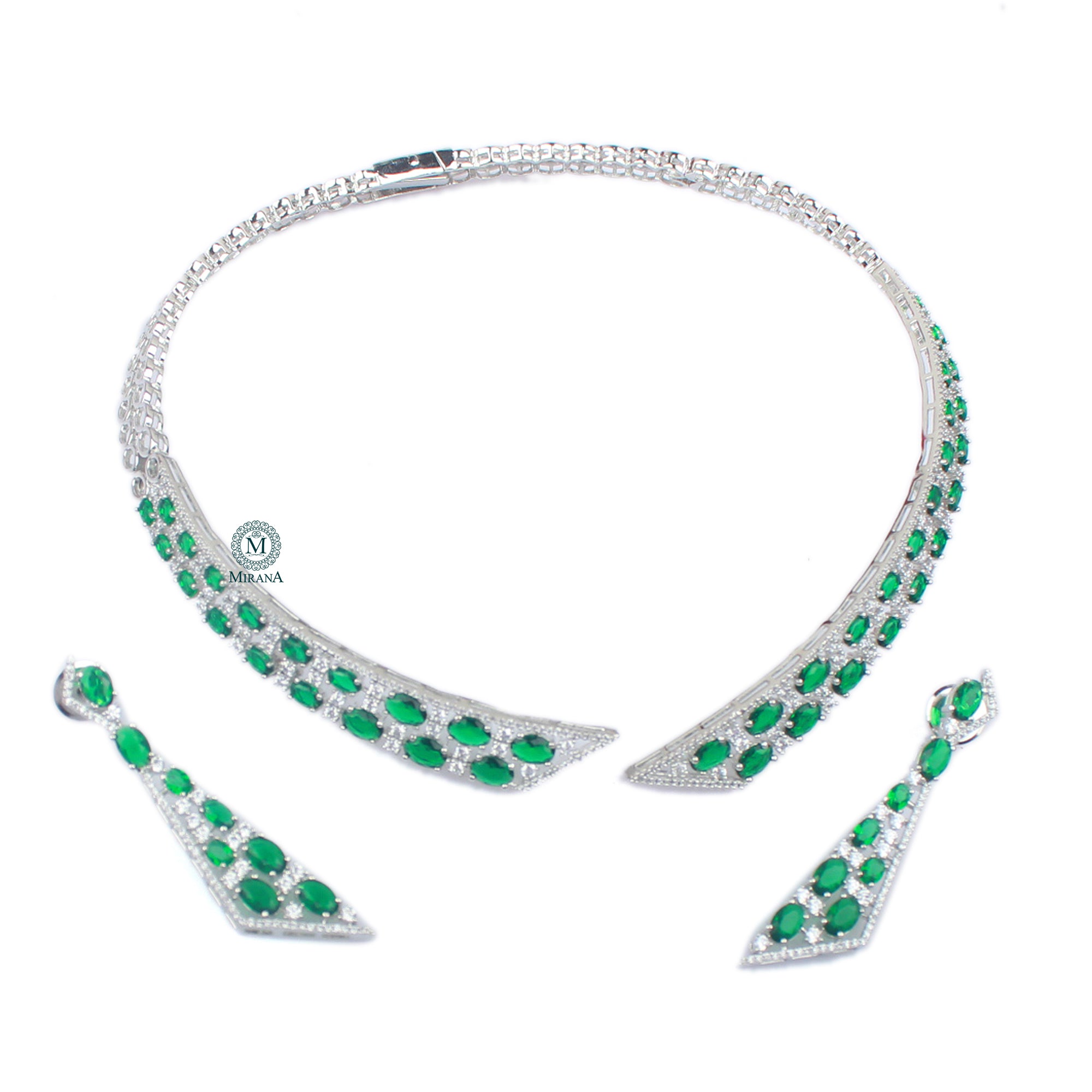 Yessa CZ Designer Choker Set