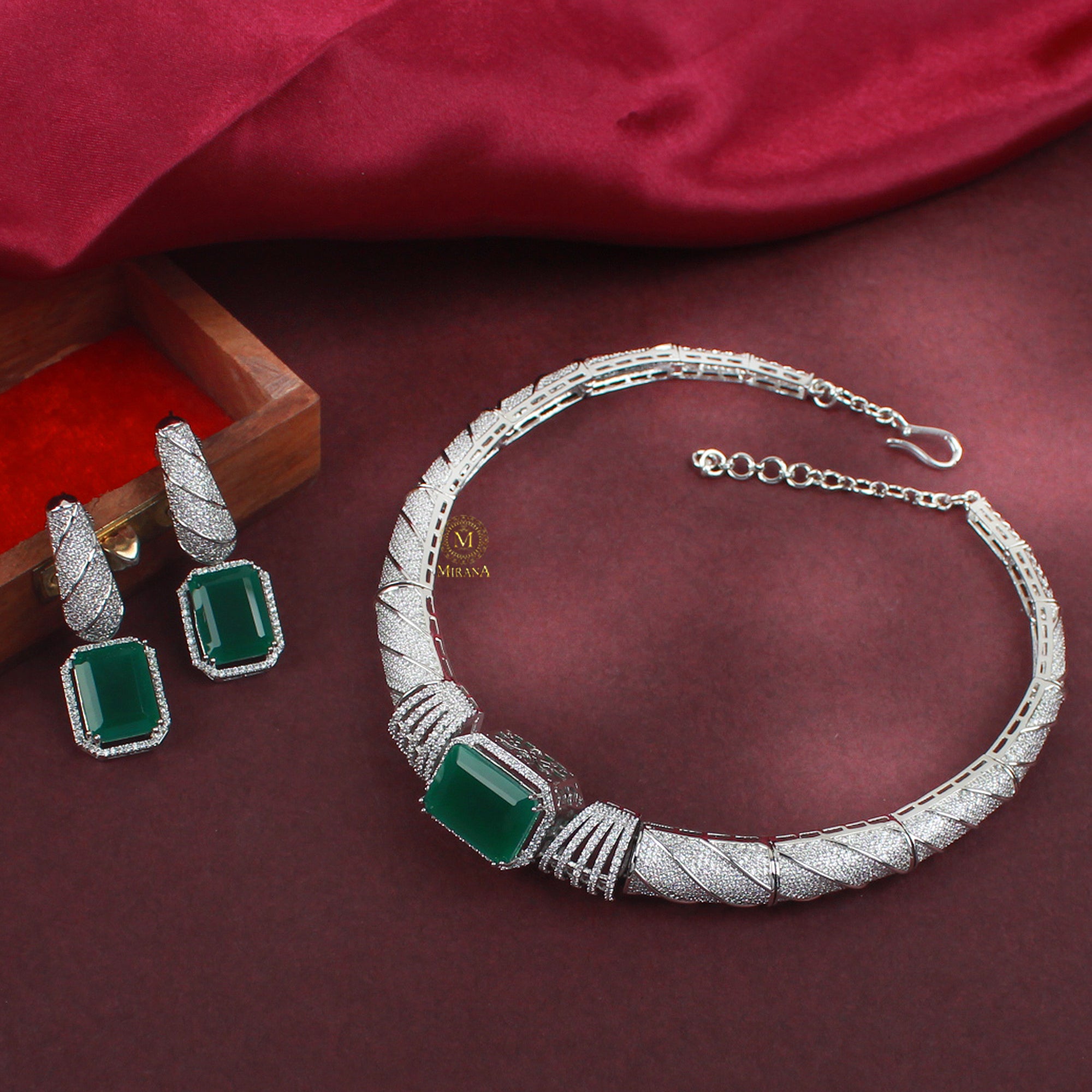 Lavya CZ Designer Choker Set
