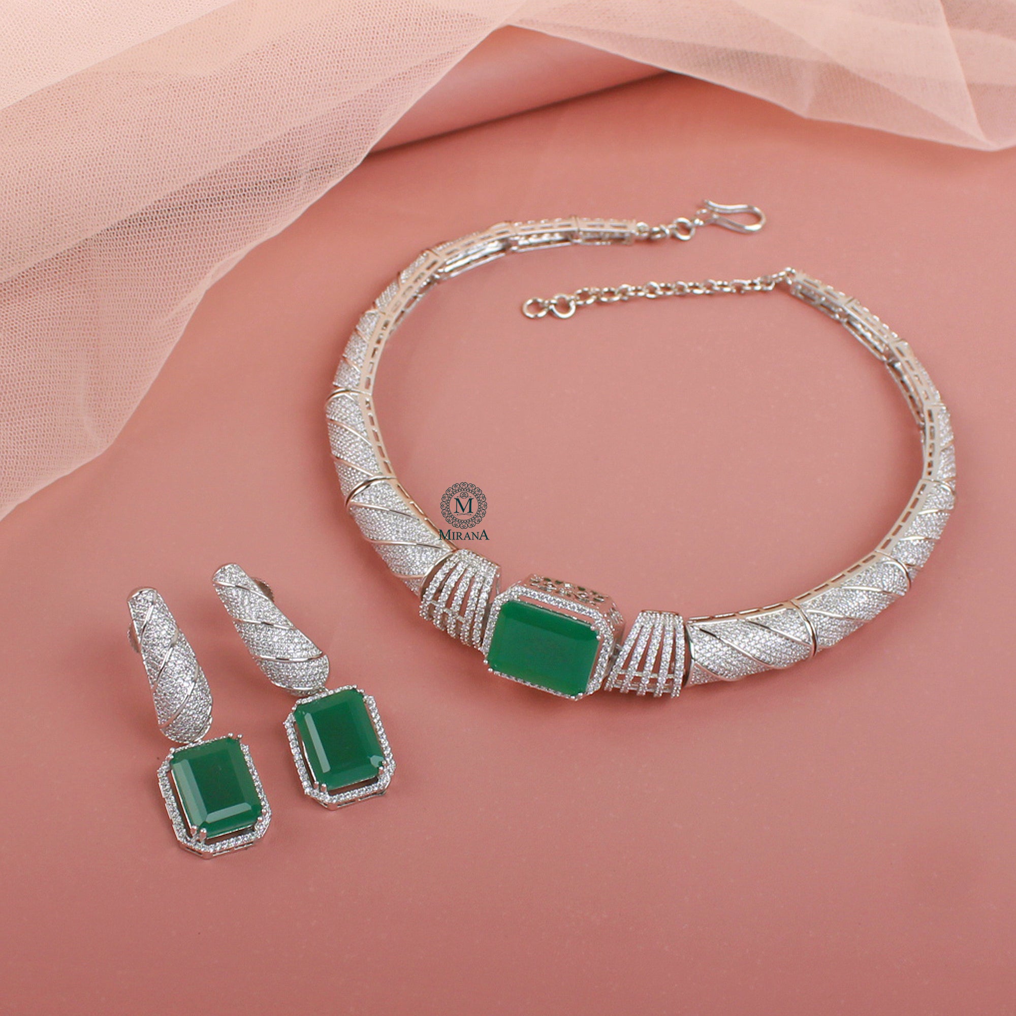 Lavya CZ Designer Choker Set