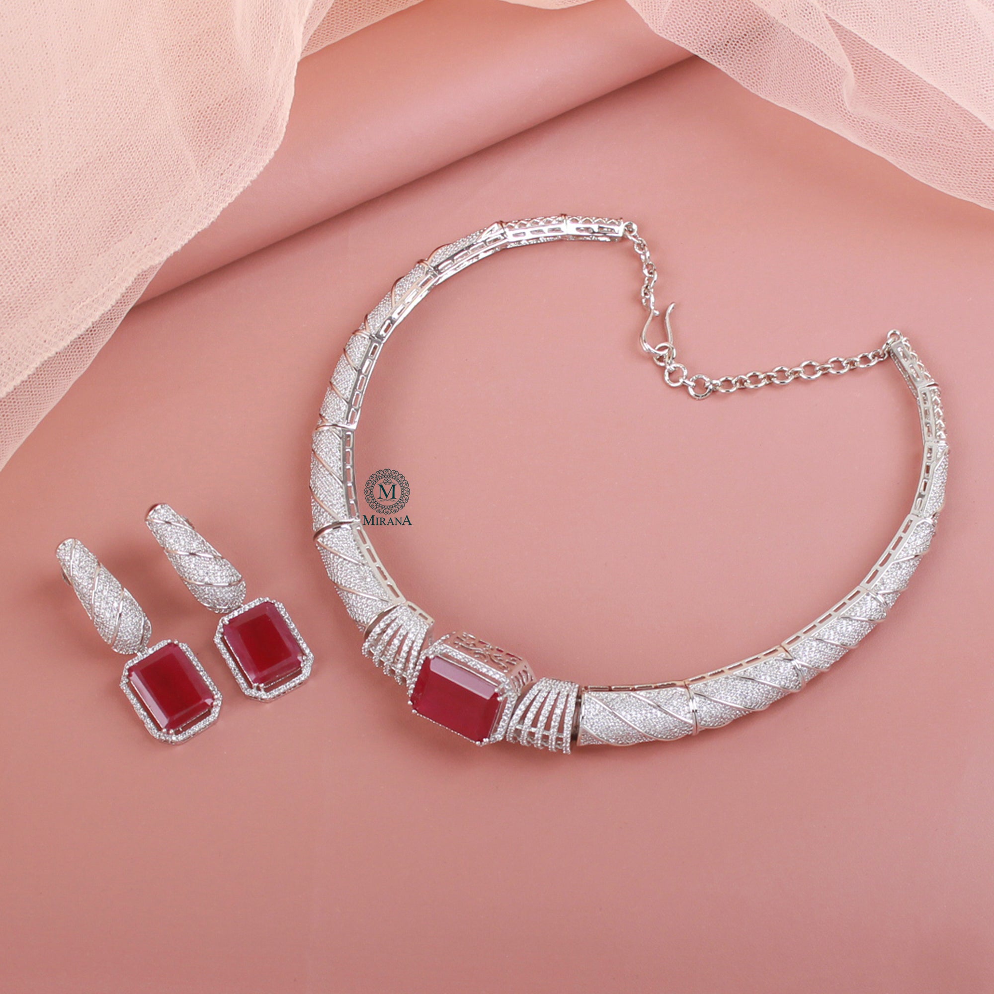 Lavya CZ Designer Choker Set