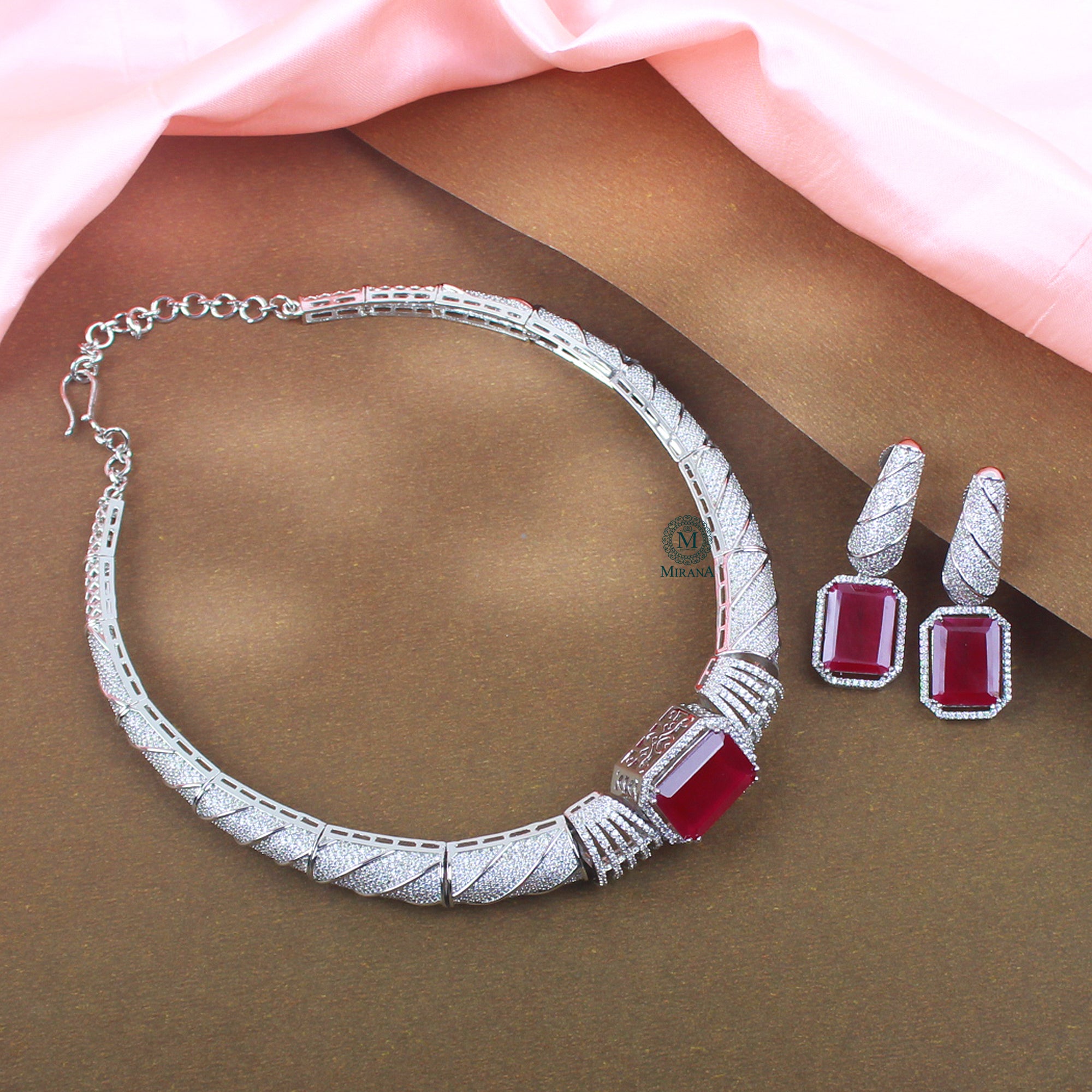 Lavya CZ Designer Choker Set
