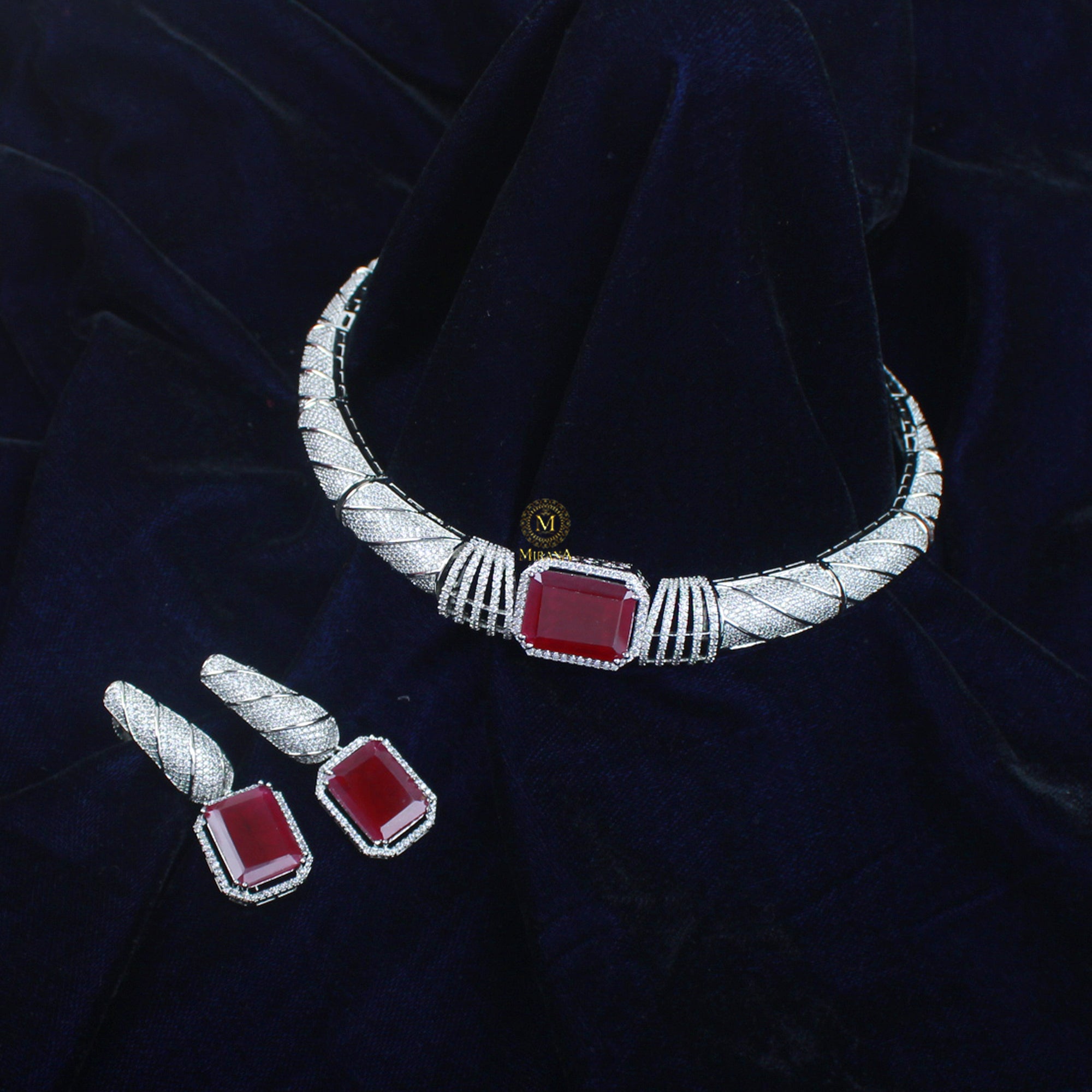 Lavya CZ Designer Choker Set