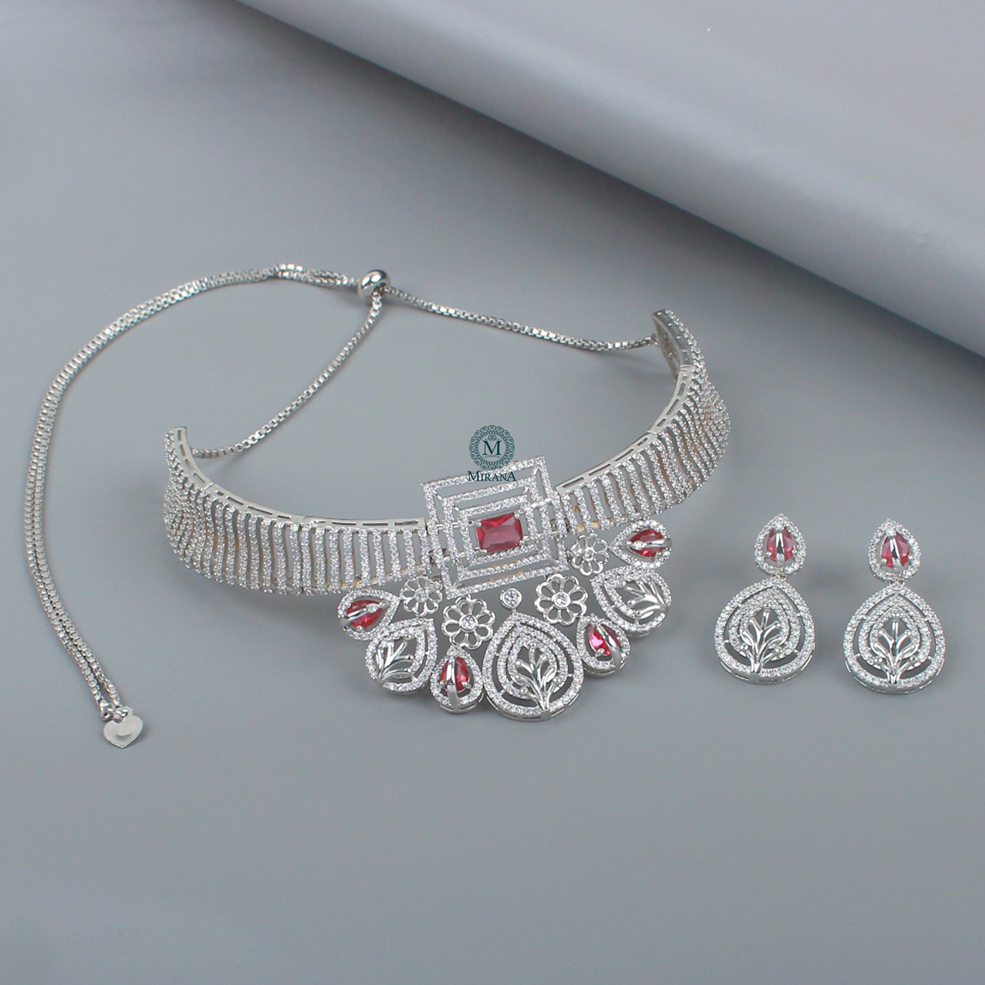 Alice CZ Designer Choker Set