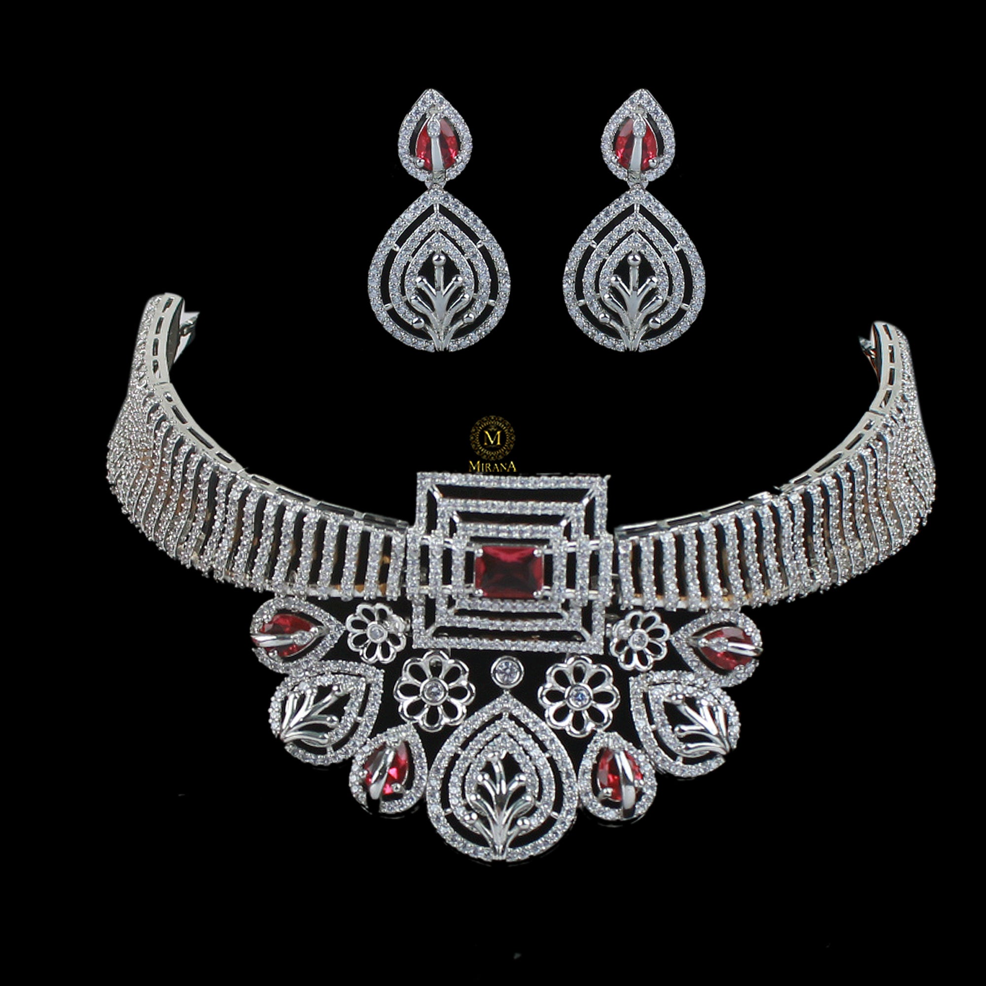 Alice CZ Designer Choker Set