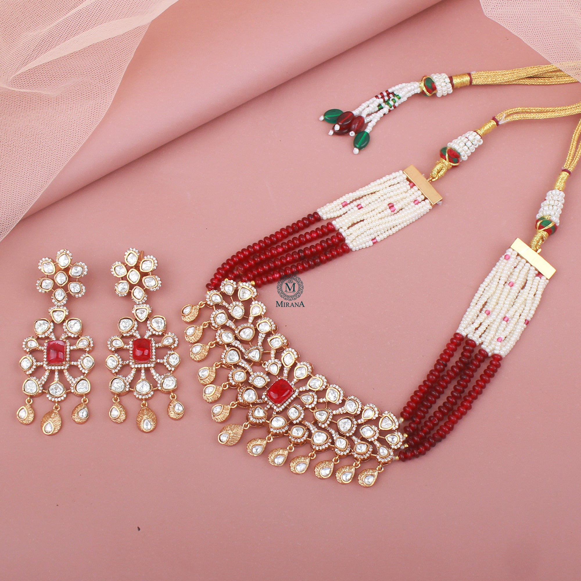 Ahana Polki Designer Choker Set